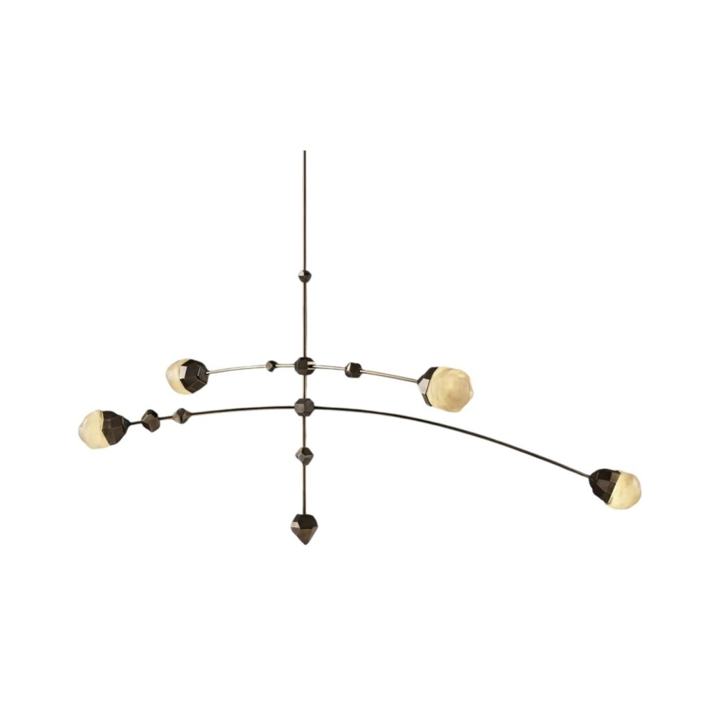 Decorative Southern Cross Brass Glass Pendant Light CRUX by Christopher Boots 1