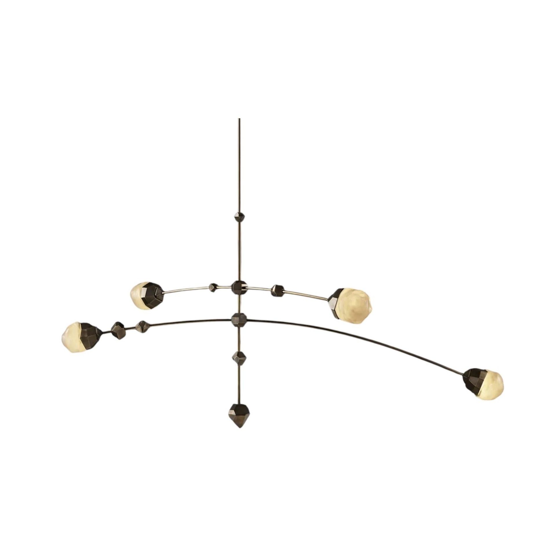 Decorative Southern Cross Brass Glass Pendant Light CRUX by Christopher Boots 1