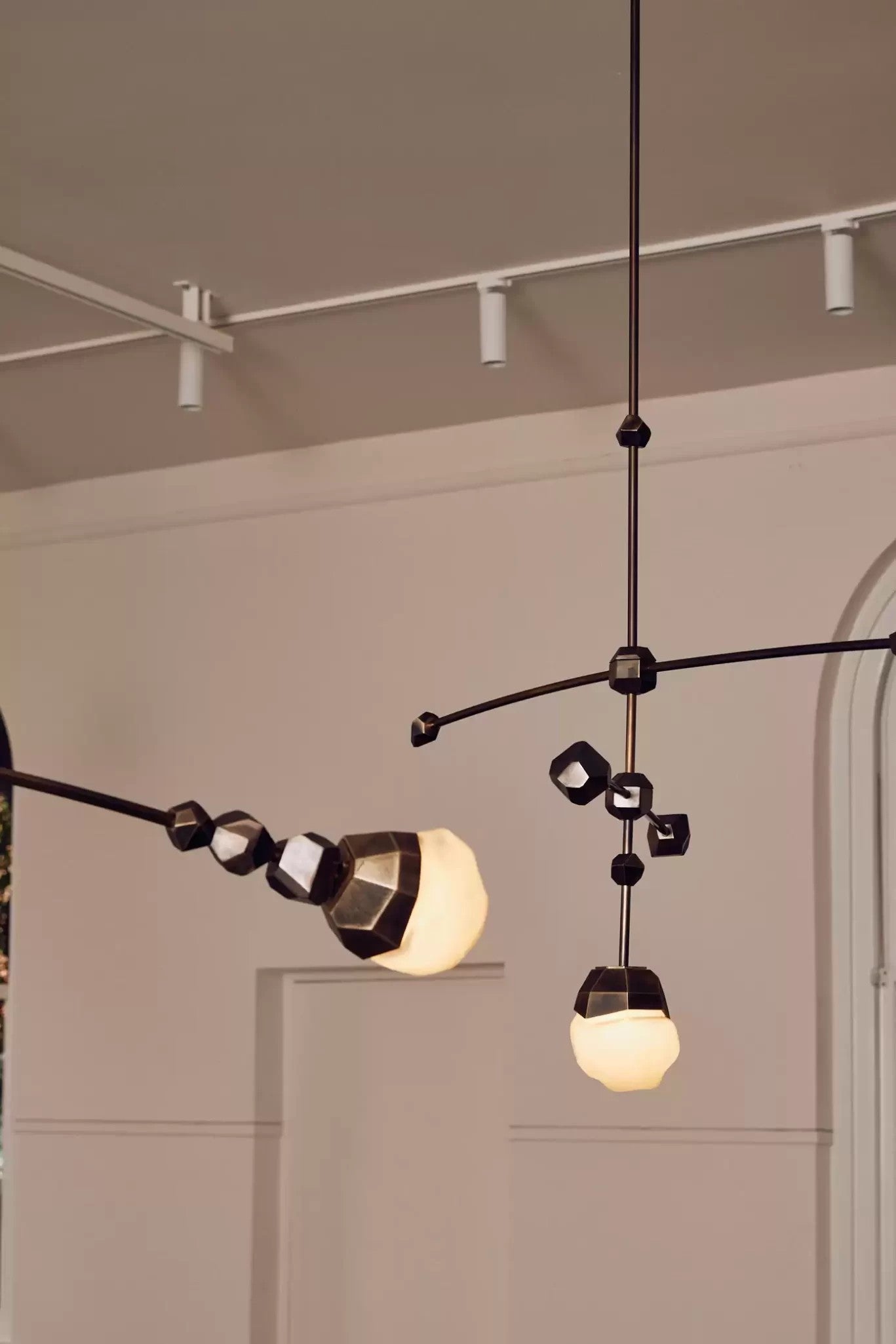 Decorative Southern Cross Brass Glass Pendant Light CRUX by Christopher Boots 5