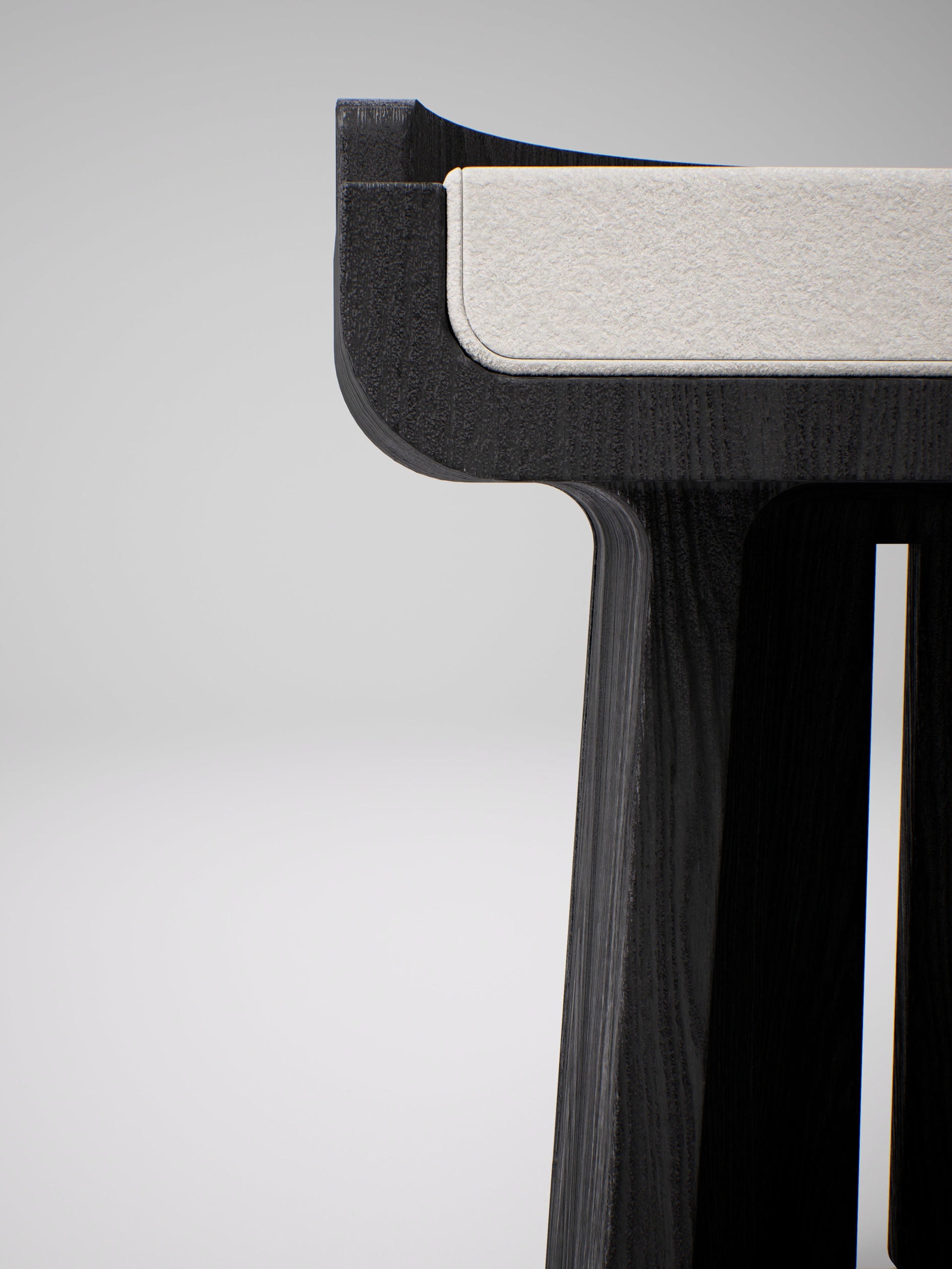 Lecorce Stool in Solid Teak Wood by Pendhapa 6