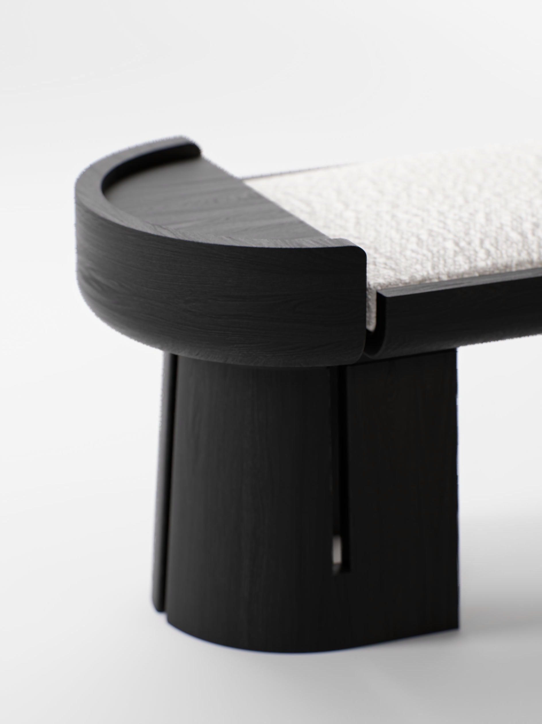 Lecorce Symmetrical Bench in Solid Teak Wood by Pendhapa 5