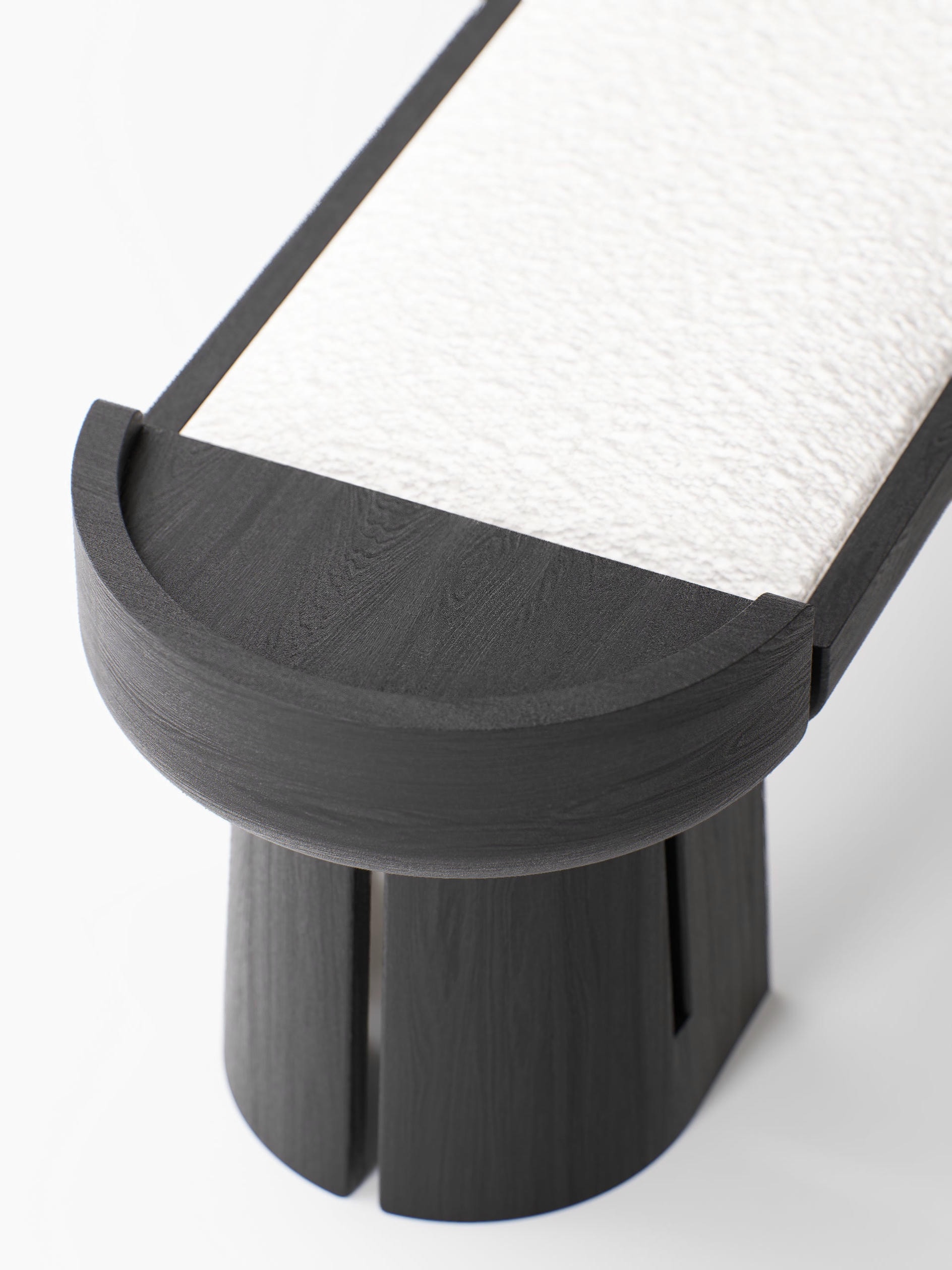 Lecorce Symmetrical Bench in Solid Teak Wood by Pendhapa 6