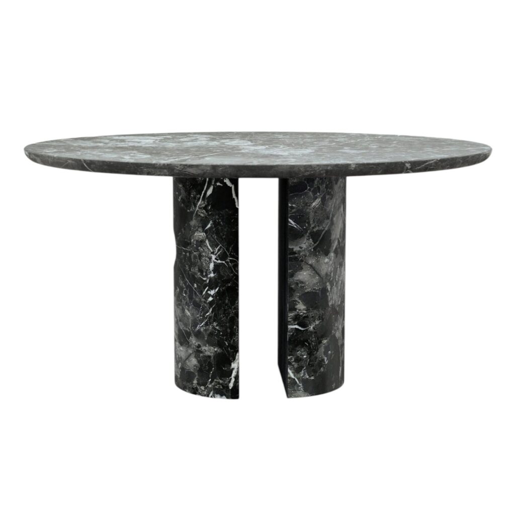 Meta Nero Marquina Marble Table by Phillip Jividen 1