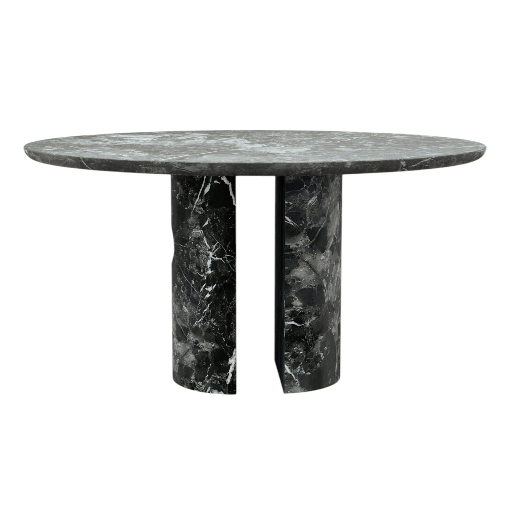 Meta Nero Marquina Marble Table by Phillip Jividen 1