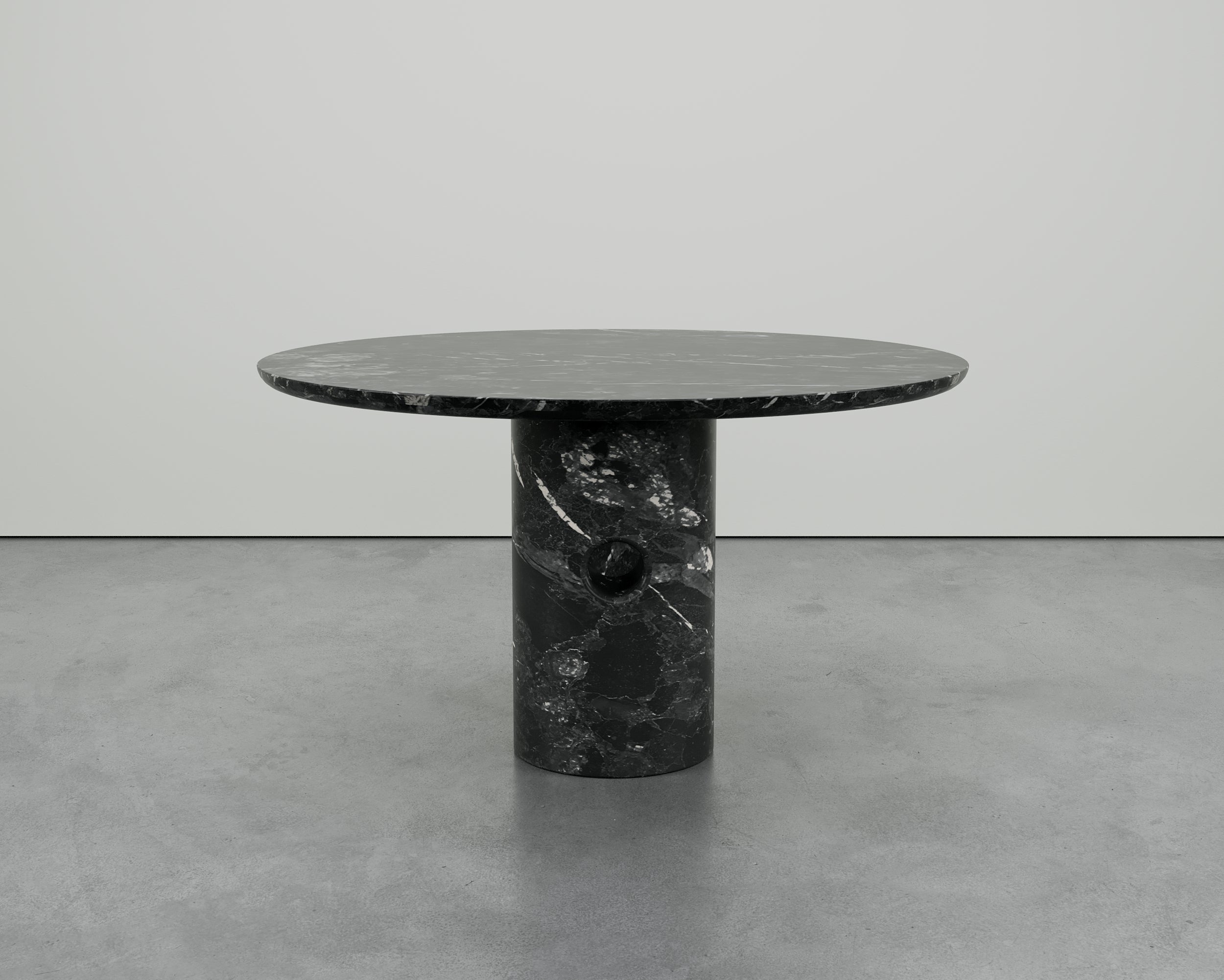 Meta Nero Marquina Marble Table by Phillip Jividen 5