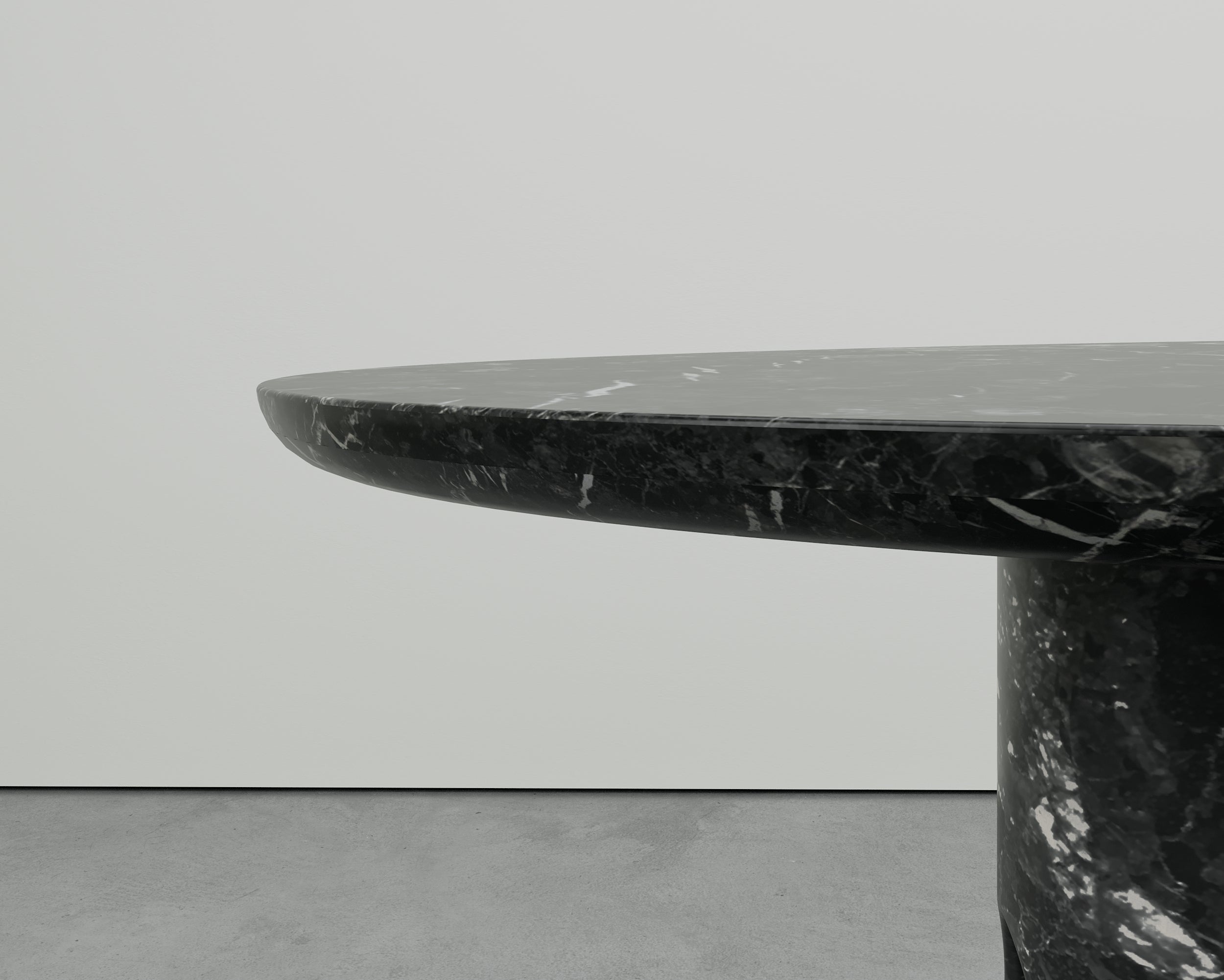 Meta Nero Marquina Marble Table by Phillip Jividen 6