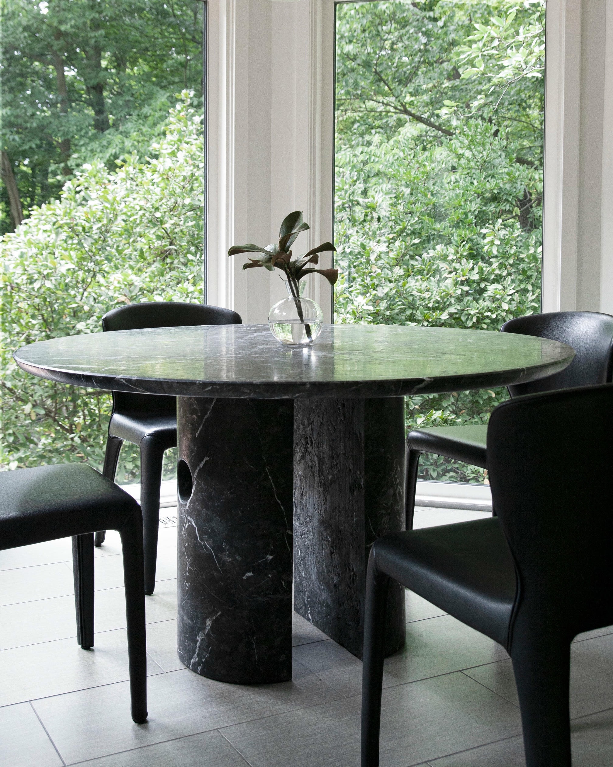 Meta Nero Marquina Marble Table by Phillip Jividen 7