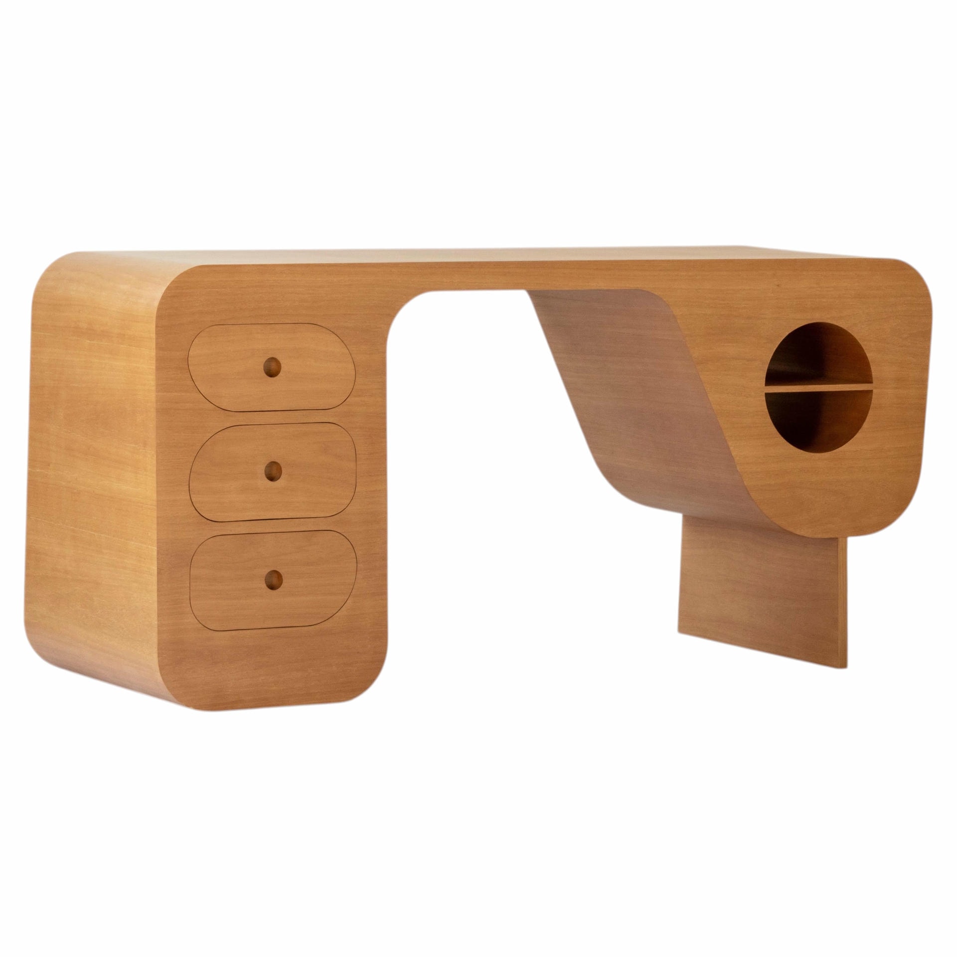 Silvio Writing Desk in Brazilian Native Hardwood by Gisela Simas 1