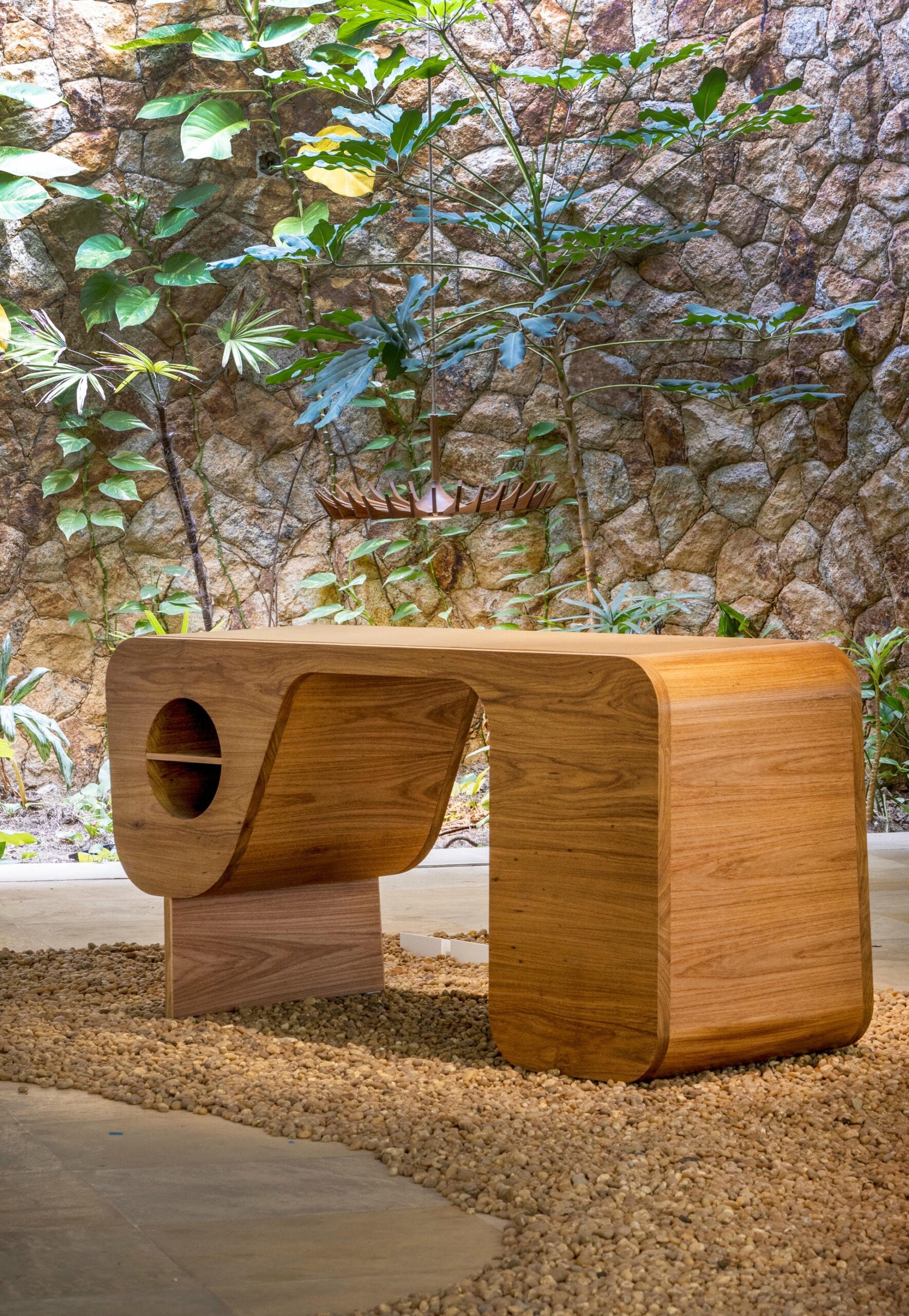 Silvio Writing Desk in Brazilian Native Hardwood by Gisela Simas 2