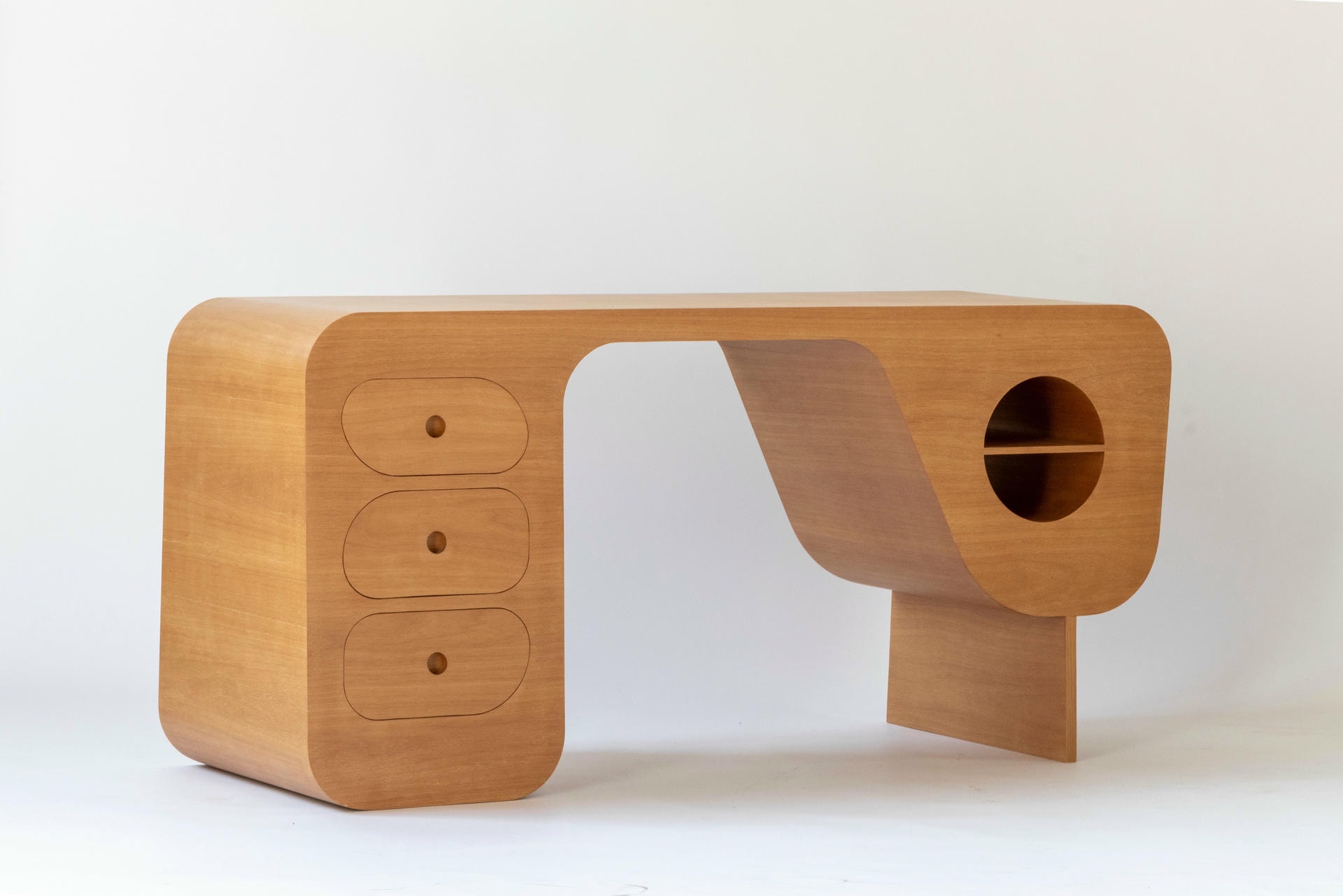 Silvio Writing Desk in Brazilian Native Hardwood by Gisela Simas 7