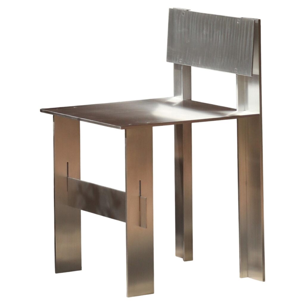 Soft Futurism AL Chair in Aluminum and Stainless Steel by Filippo Andrighetto 1