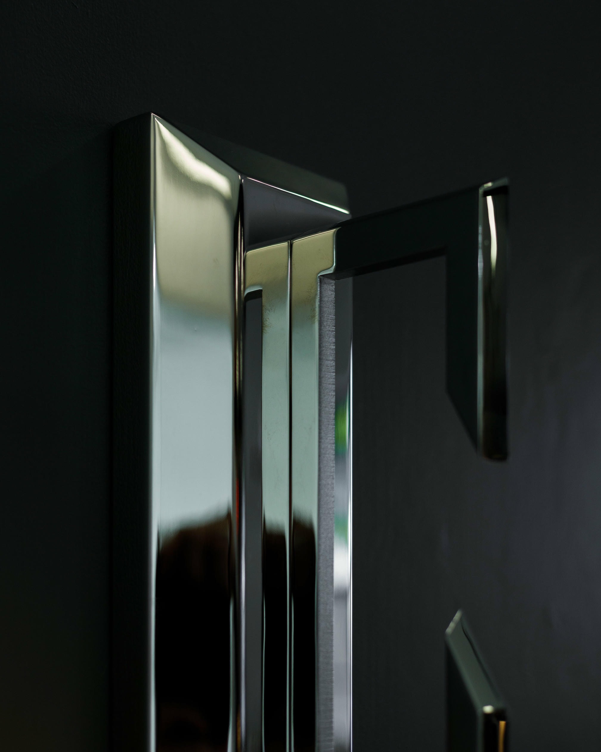 Unique Teardrop shaped Opal Glass with Brass Frame Sconce by Christopher Boots 5