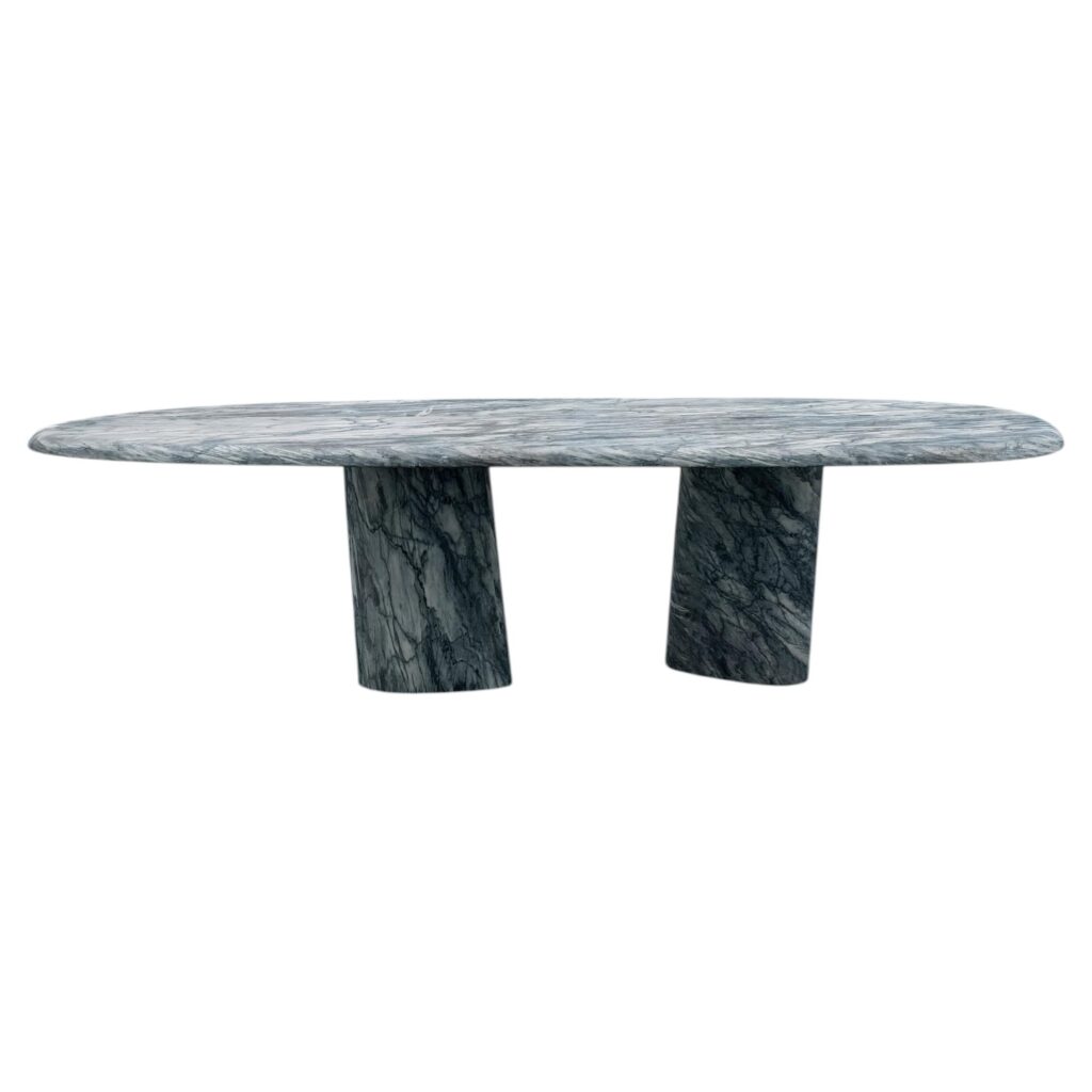 Verge Pele De Tigre Marble Table by Phillip Jividen 1