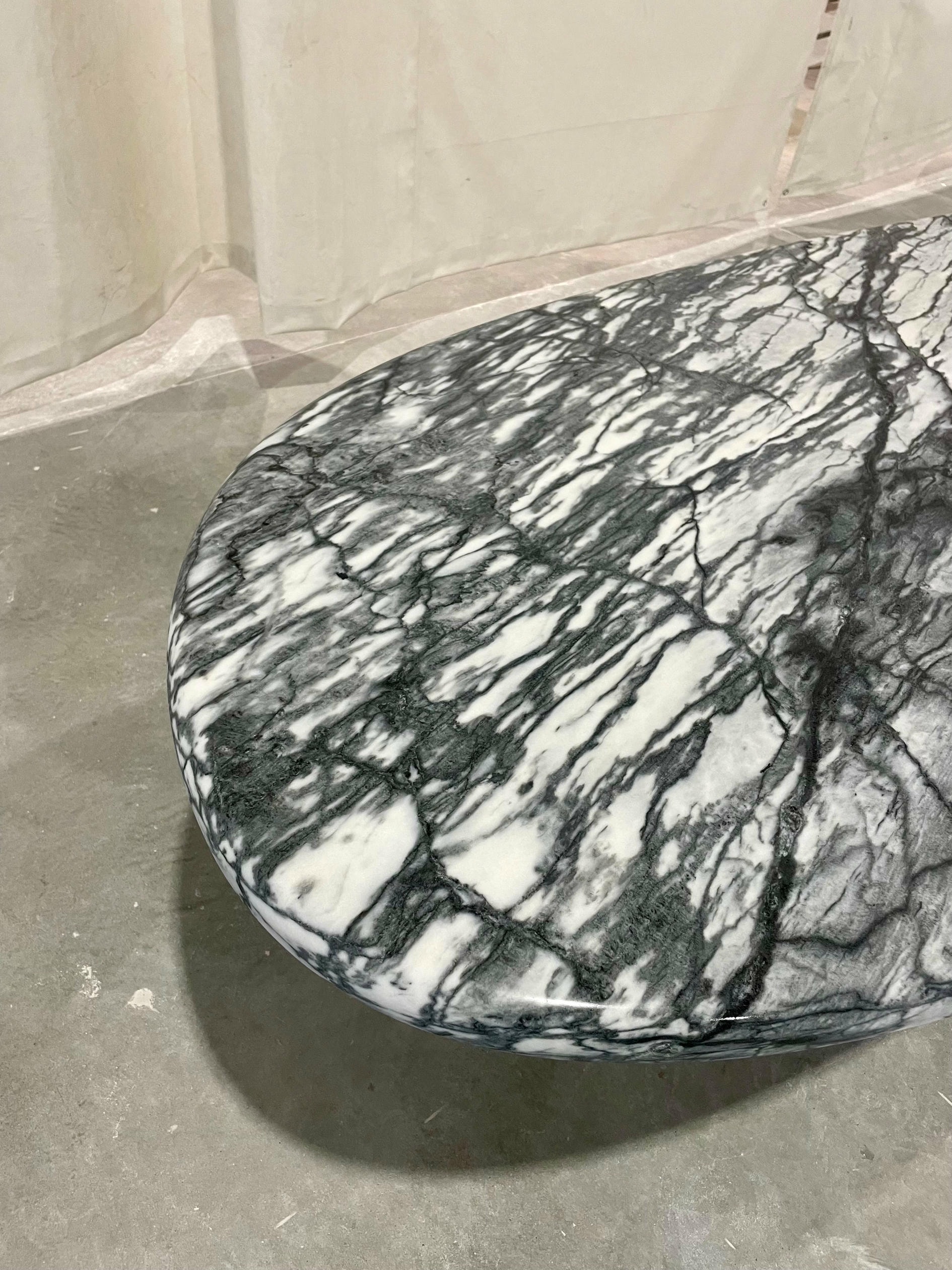 Verge Pele De Tigre Marble Table by Phillip Jividen 6