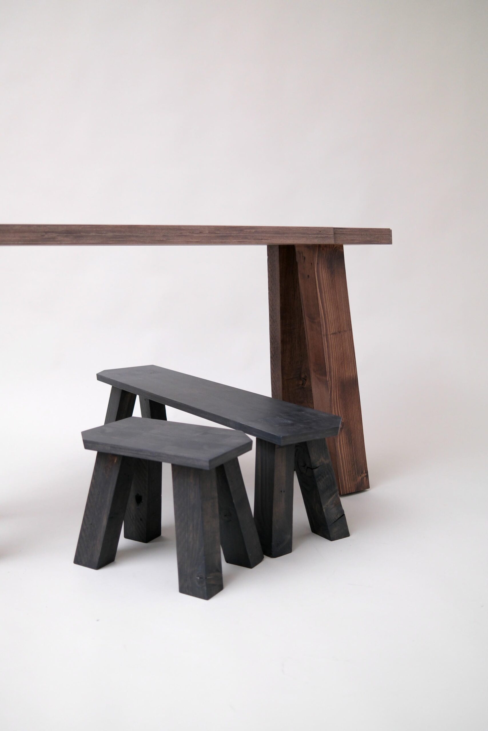 Animals Bench in Plywood and Reclaimed Wood by Goons 11