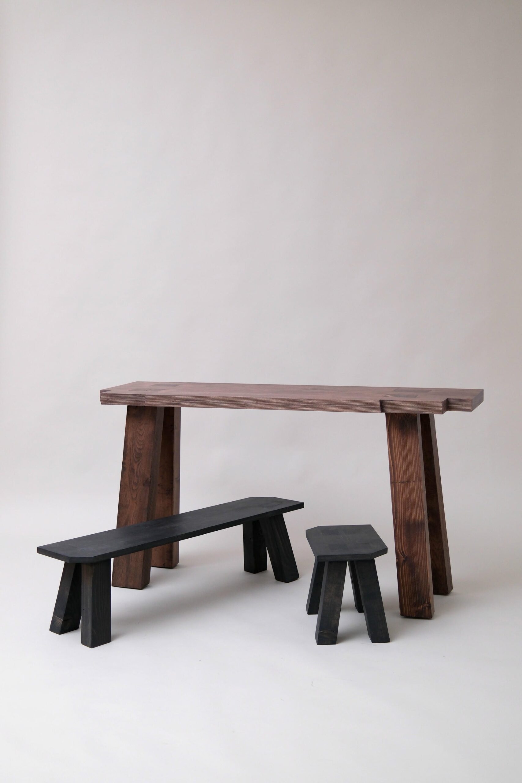 Animals Bench in Plywood and Reclaimed Wood by Goons 8