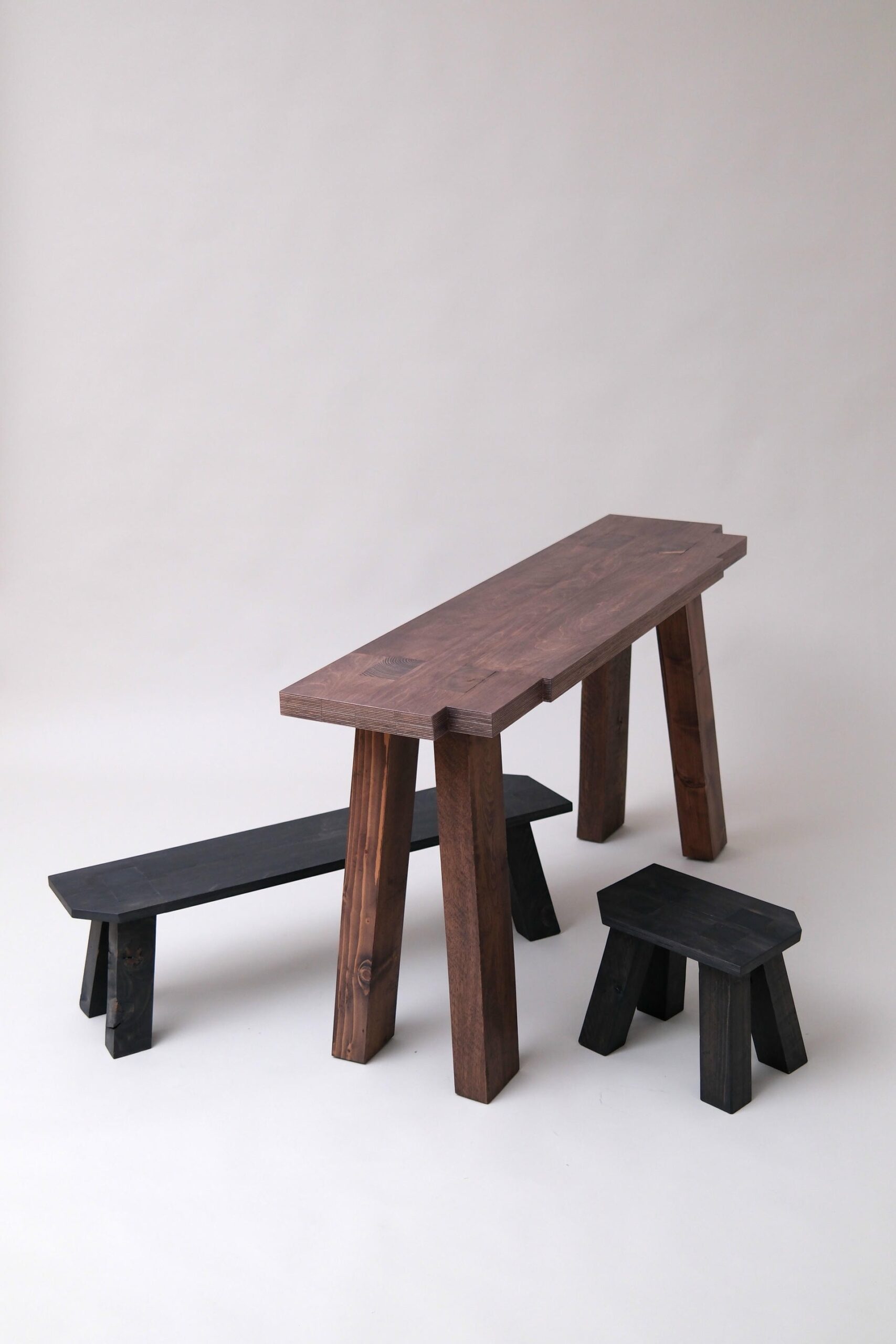 Animals Console in Plywood and Reclaimed Wood by Goons 17