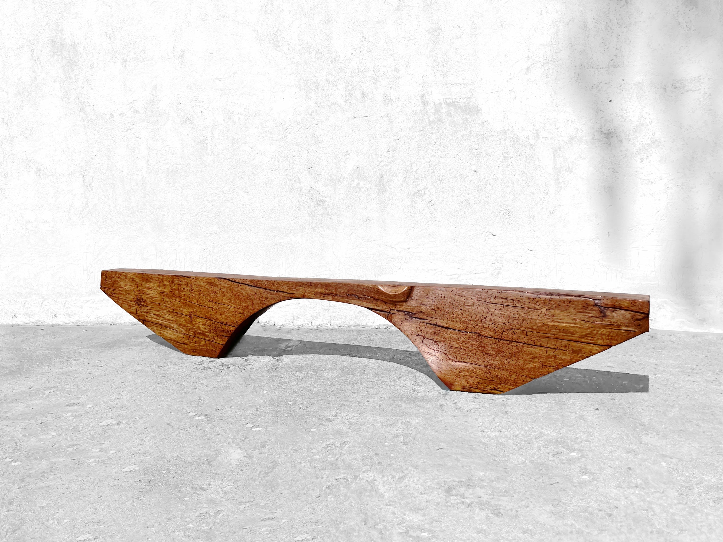 B2431 Bench in Pointed Oak Wood by Jorg Pietschmann 10