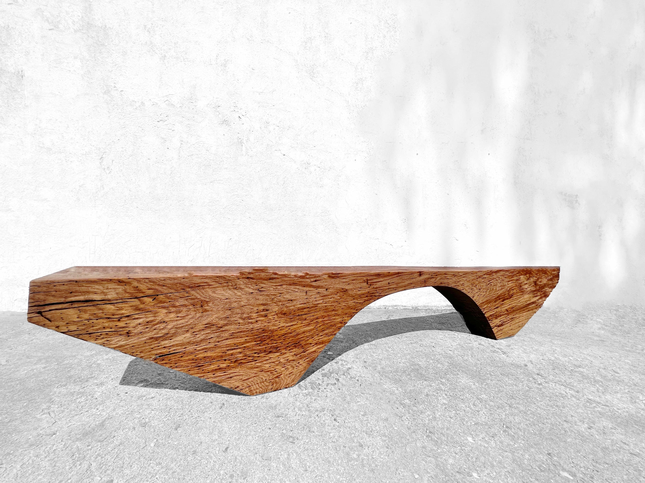 B2431 Bench in Pointed Oak Wood by Jorg Pietschmann 7