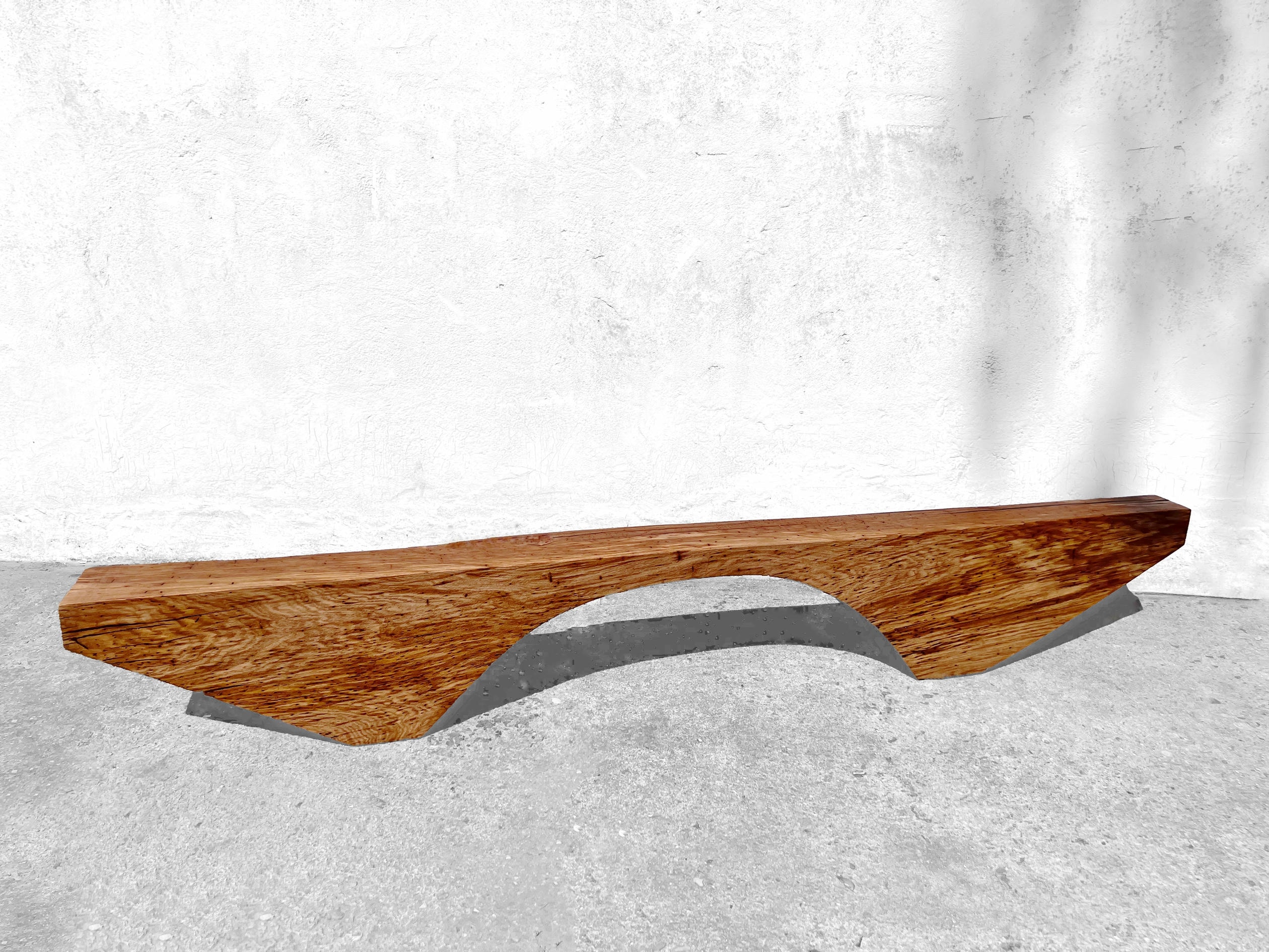 B2431 Bench in Pointed Oak Wood by Jorg Pietschmann 8