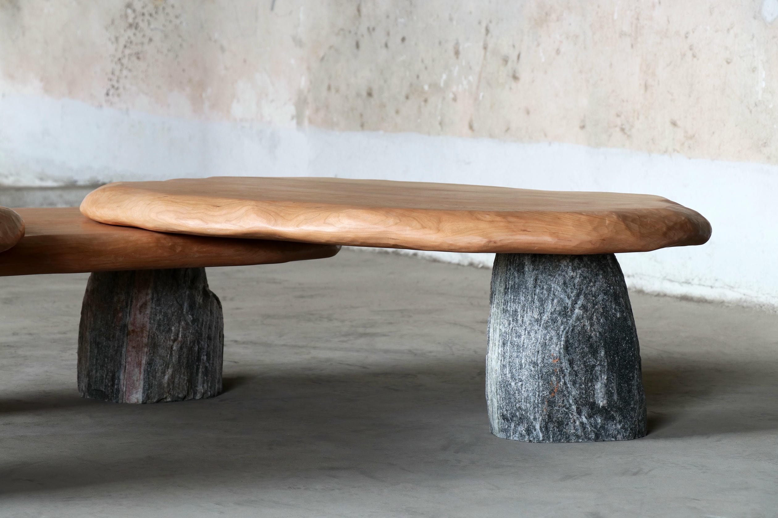 Bolete Coffee Table in Natural Stone Wood by Henry Dath 13
