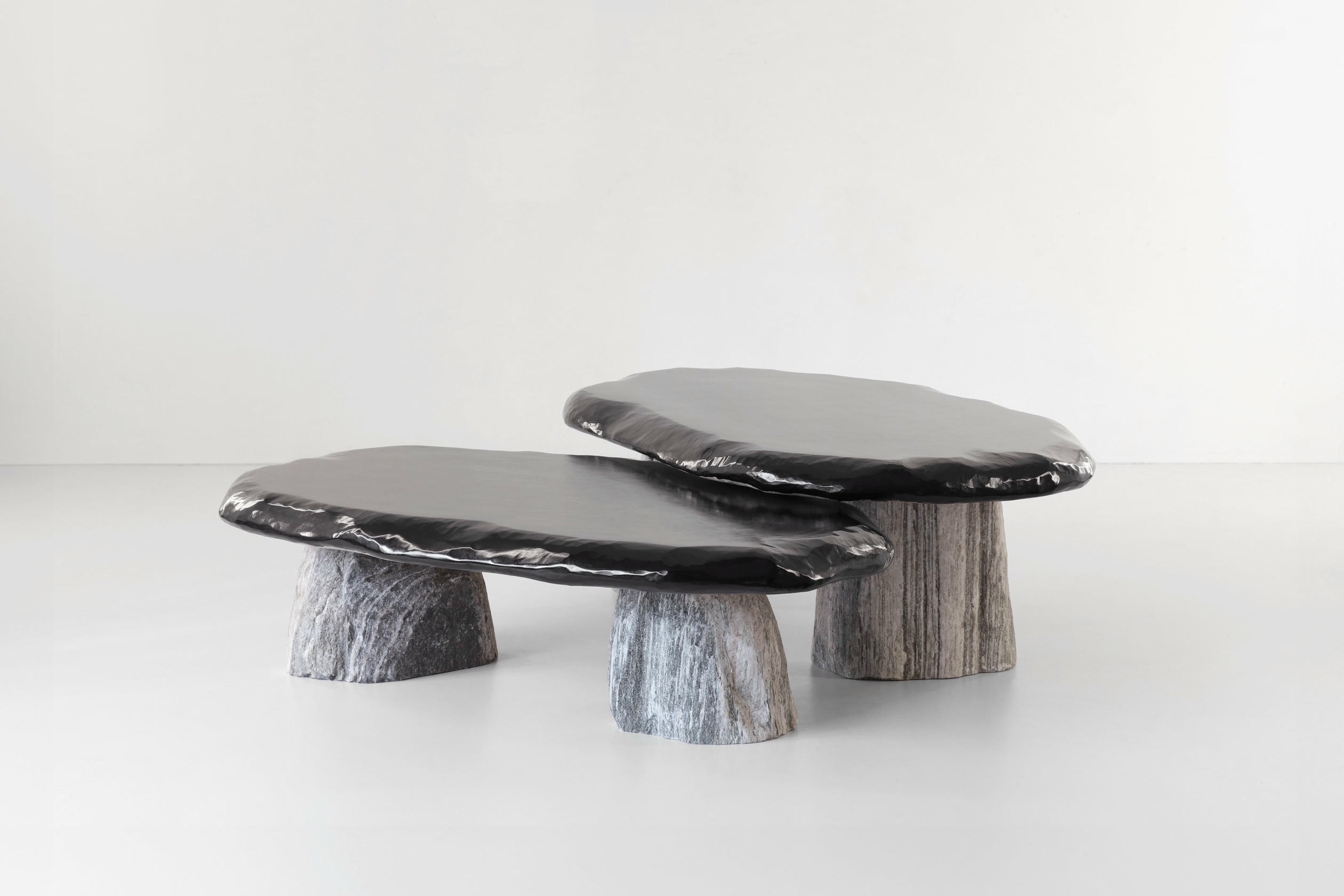 Bolete Coffee Table in Natural Stone Wood by Henry Dath 5