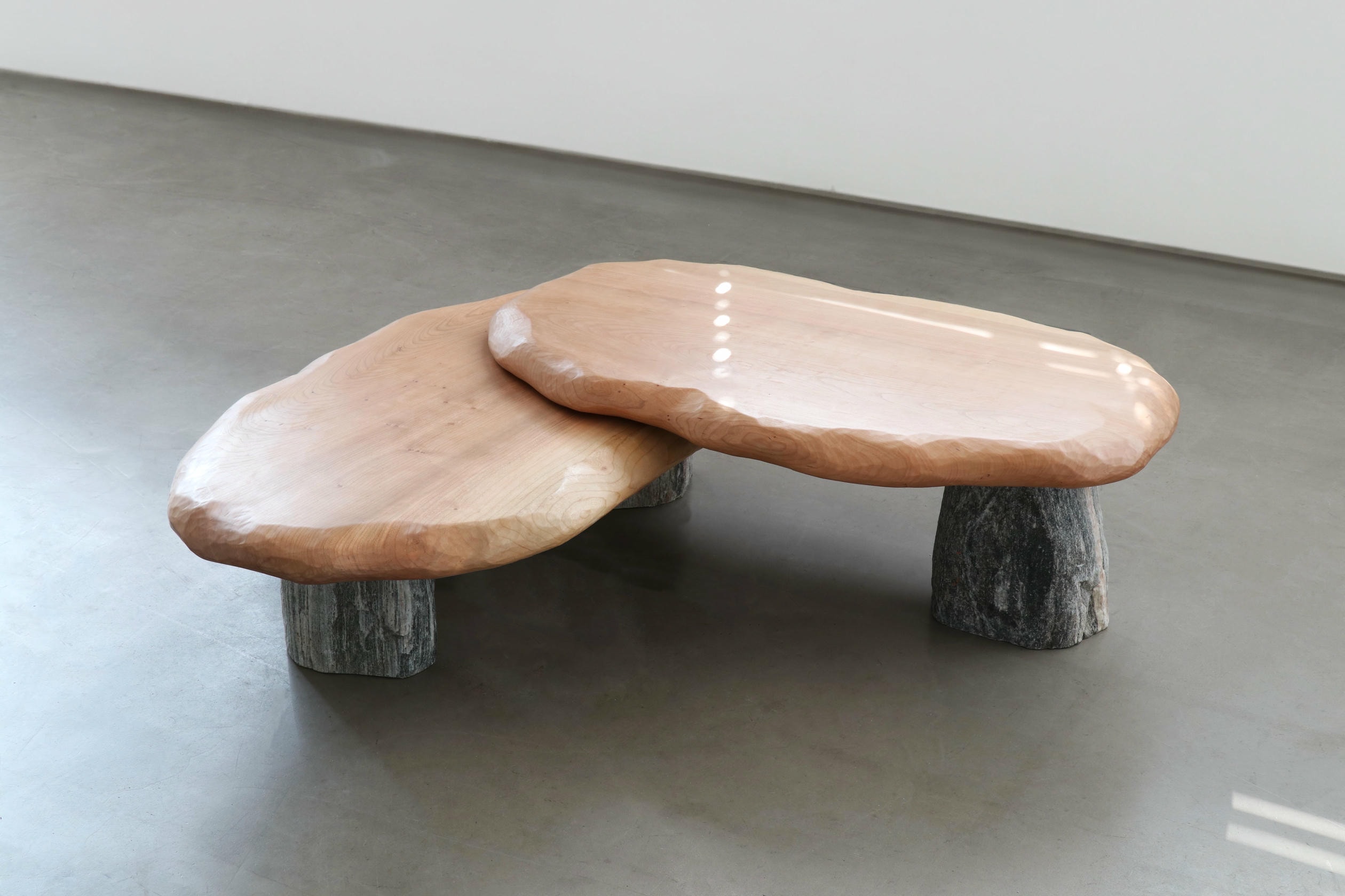 Bolete Coffee Table in Natural Stone Wood by Henry Dath 9