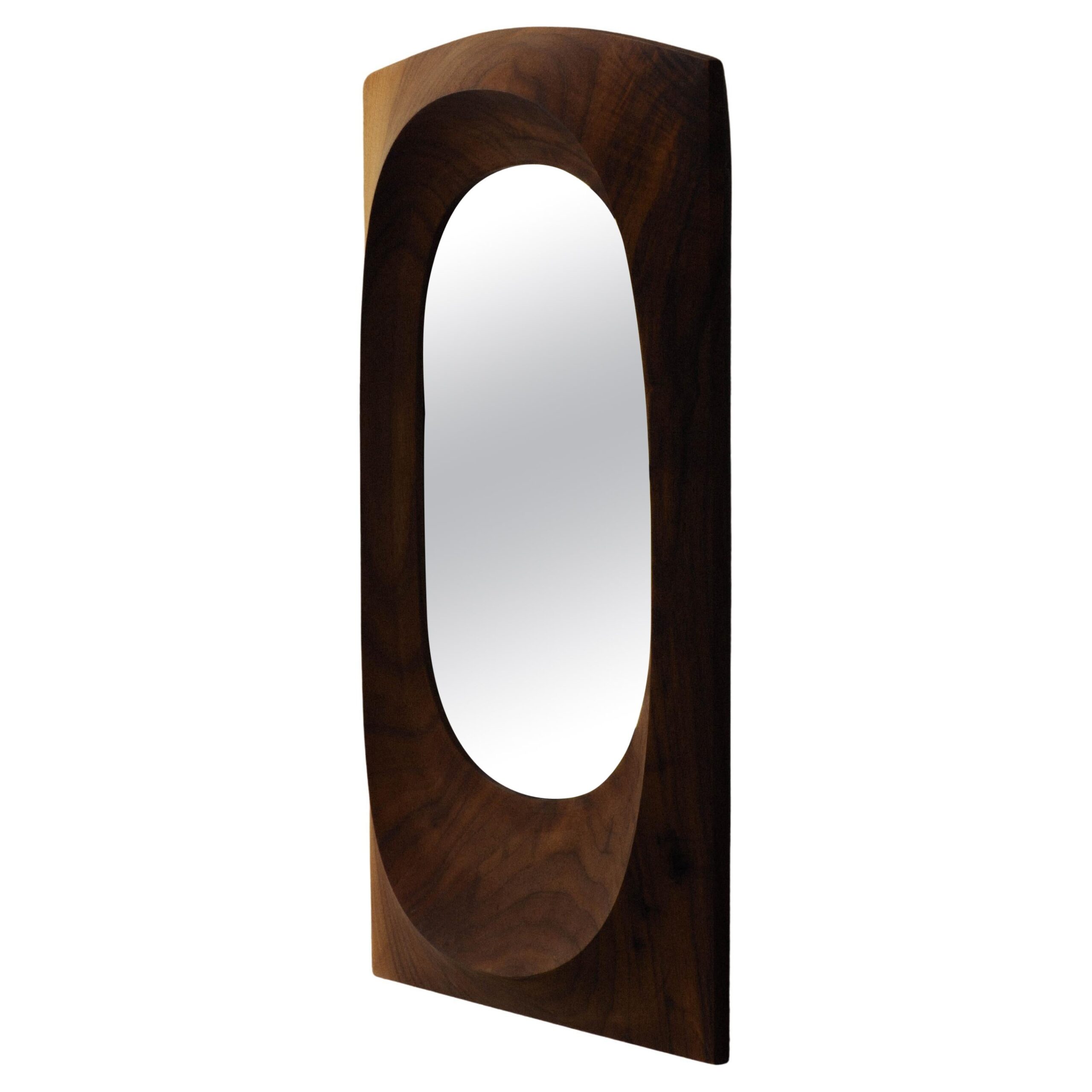 Brodzki 73 Contemporary Walnut Wall Mirror by Henry Wilson 1
