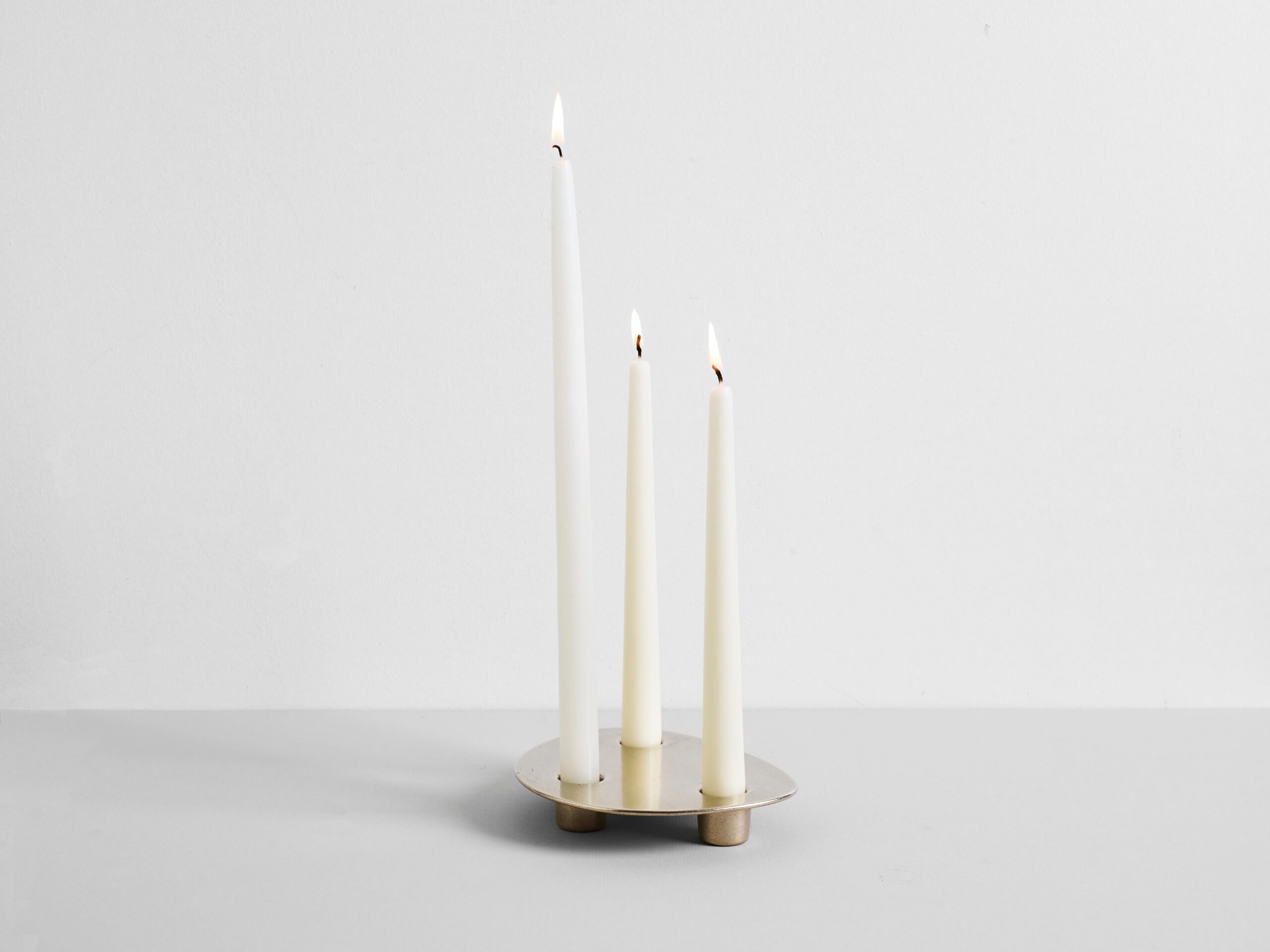Contemporary Aluminium Trio Candleholder Henry Wilson 10