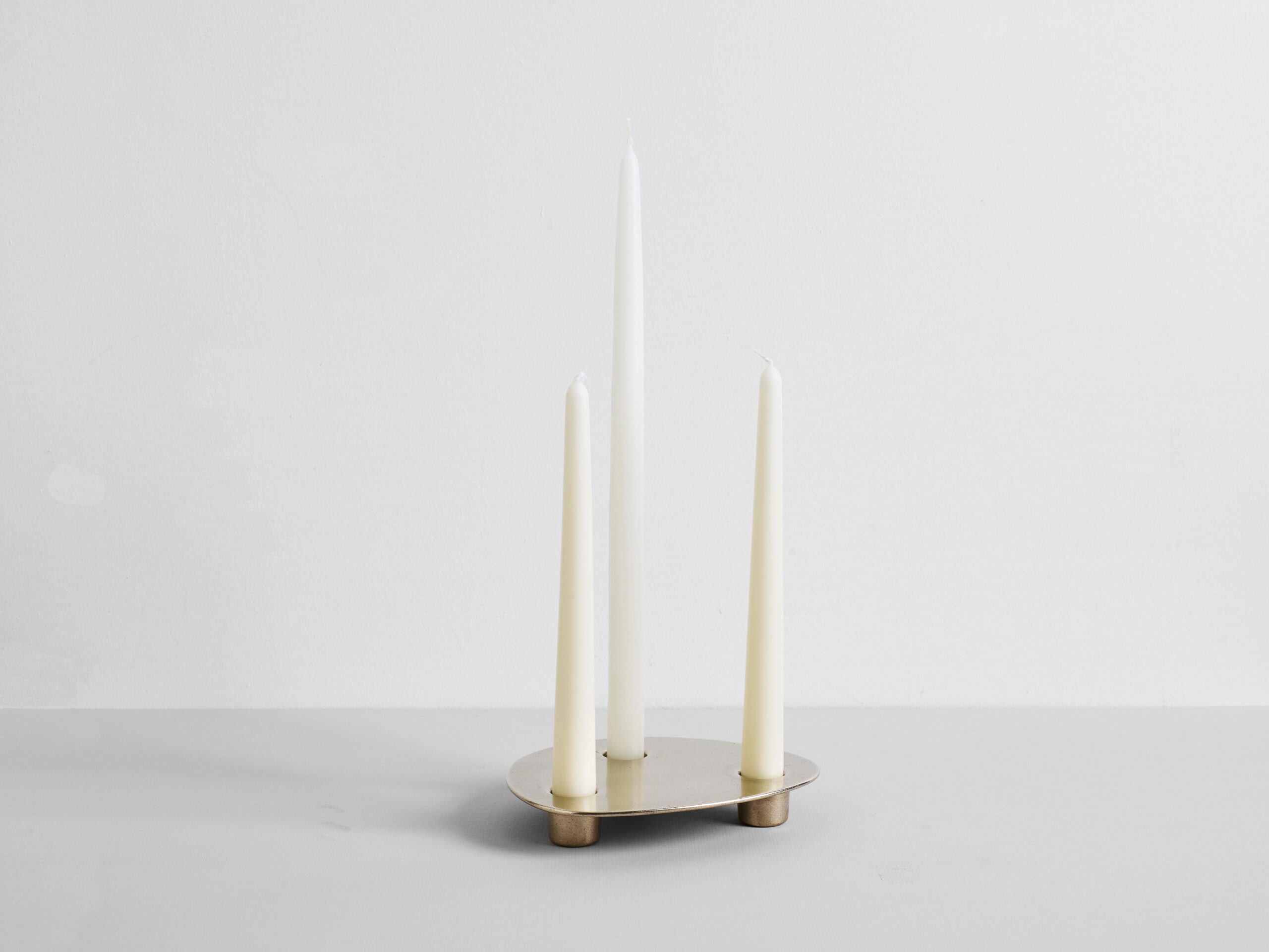 Contemporary Aluminium Trio Candleholder Henry Wilson 11