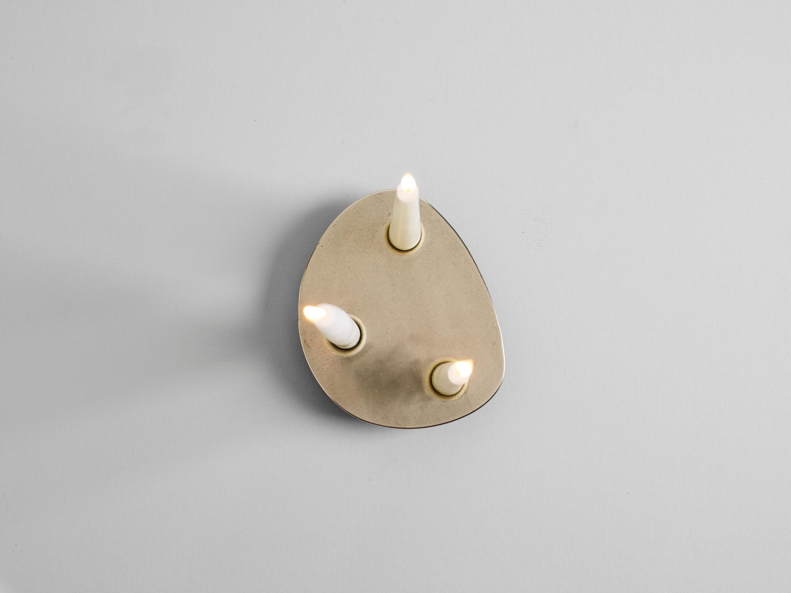 Contemporary Aluminium Trio Candleholder Henry Wilson 7