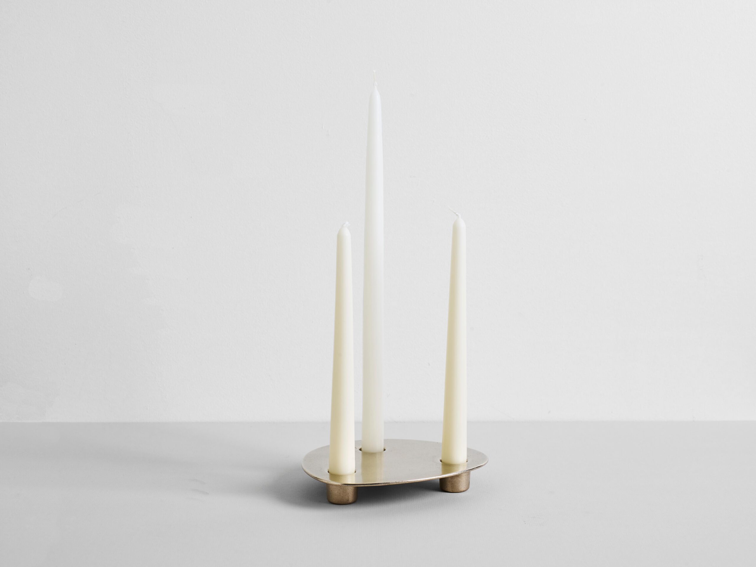 Contemporary Aluminium Trio Candleholder Henry Wilson 8
