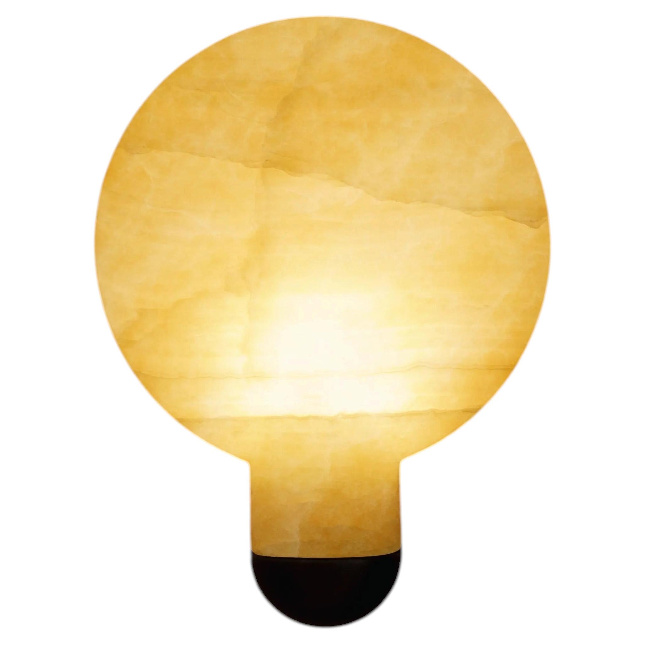 Contemporary Honey Onyx Surface Wall Sconce by Henry Wilson 1