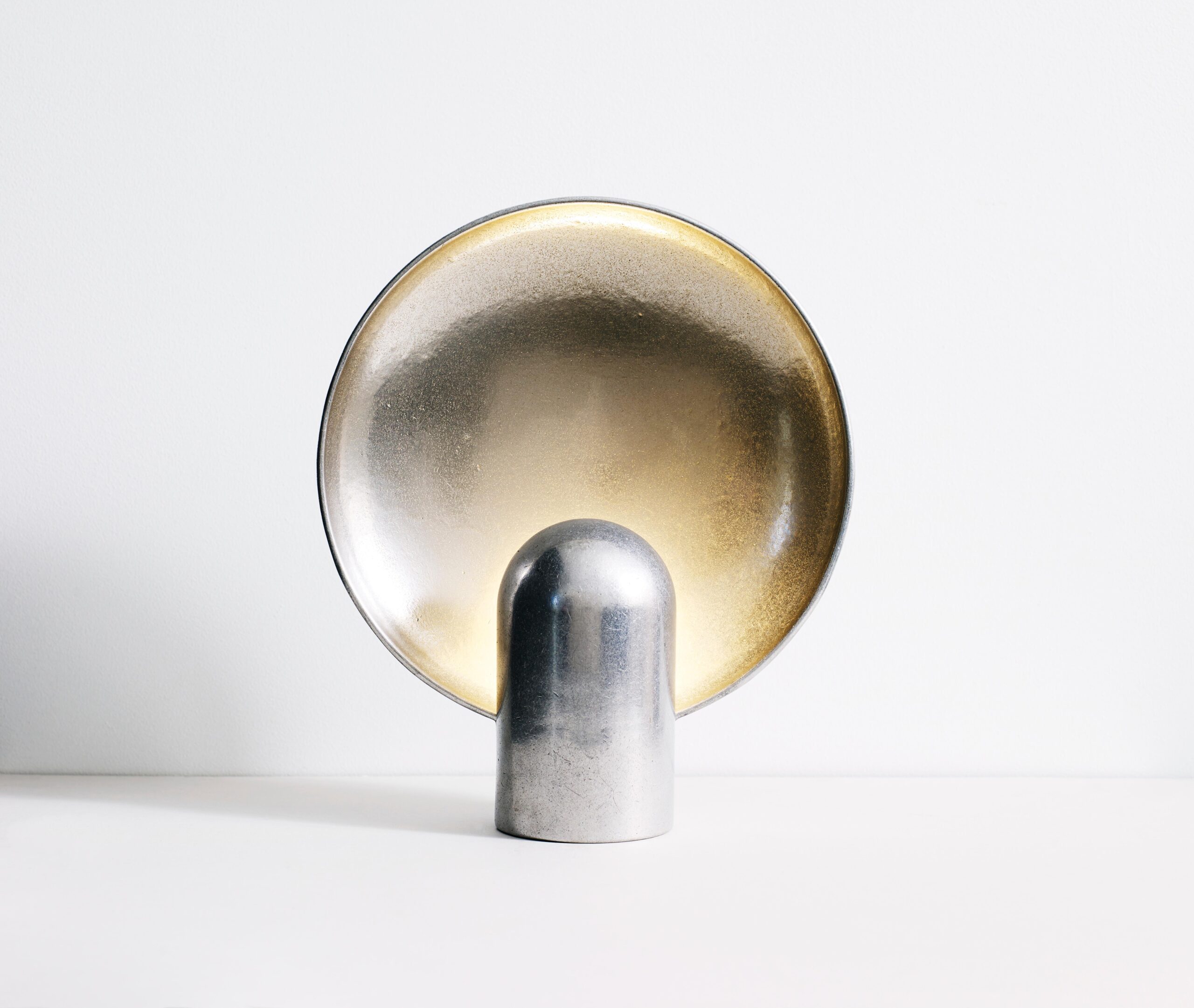 Contemporary Silver Aluminum Surface Sconce by Henry Wilson 5