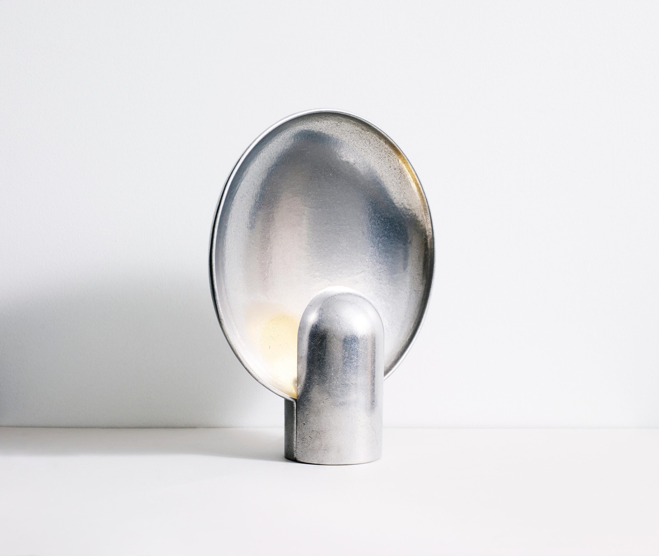 Contemporary Silver Aluminum Surface Sconce by Henry Wilson 6