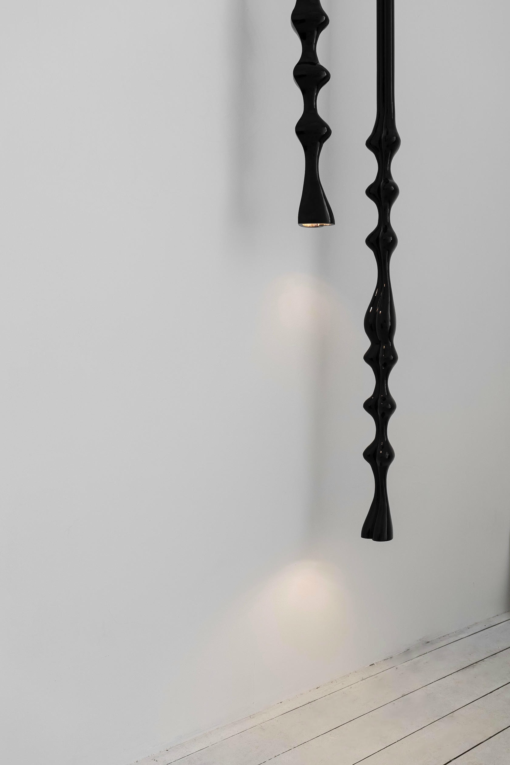 Otagep Earring Wall Light in Black Lacquered Wood by Kimy Gringoire 3
