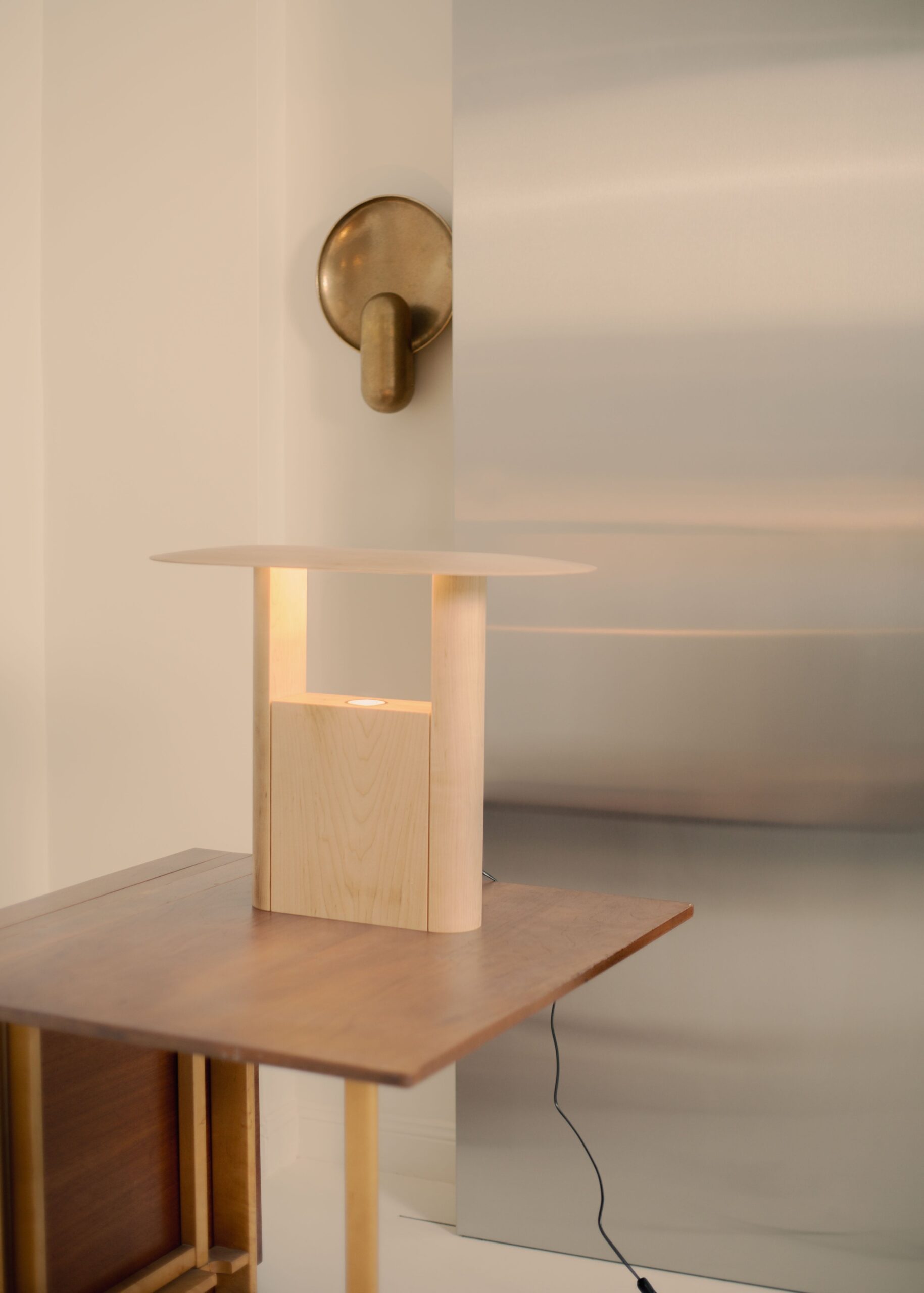 Pagoda Maple Large Lamp by Henry Wilson 2