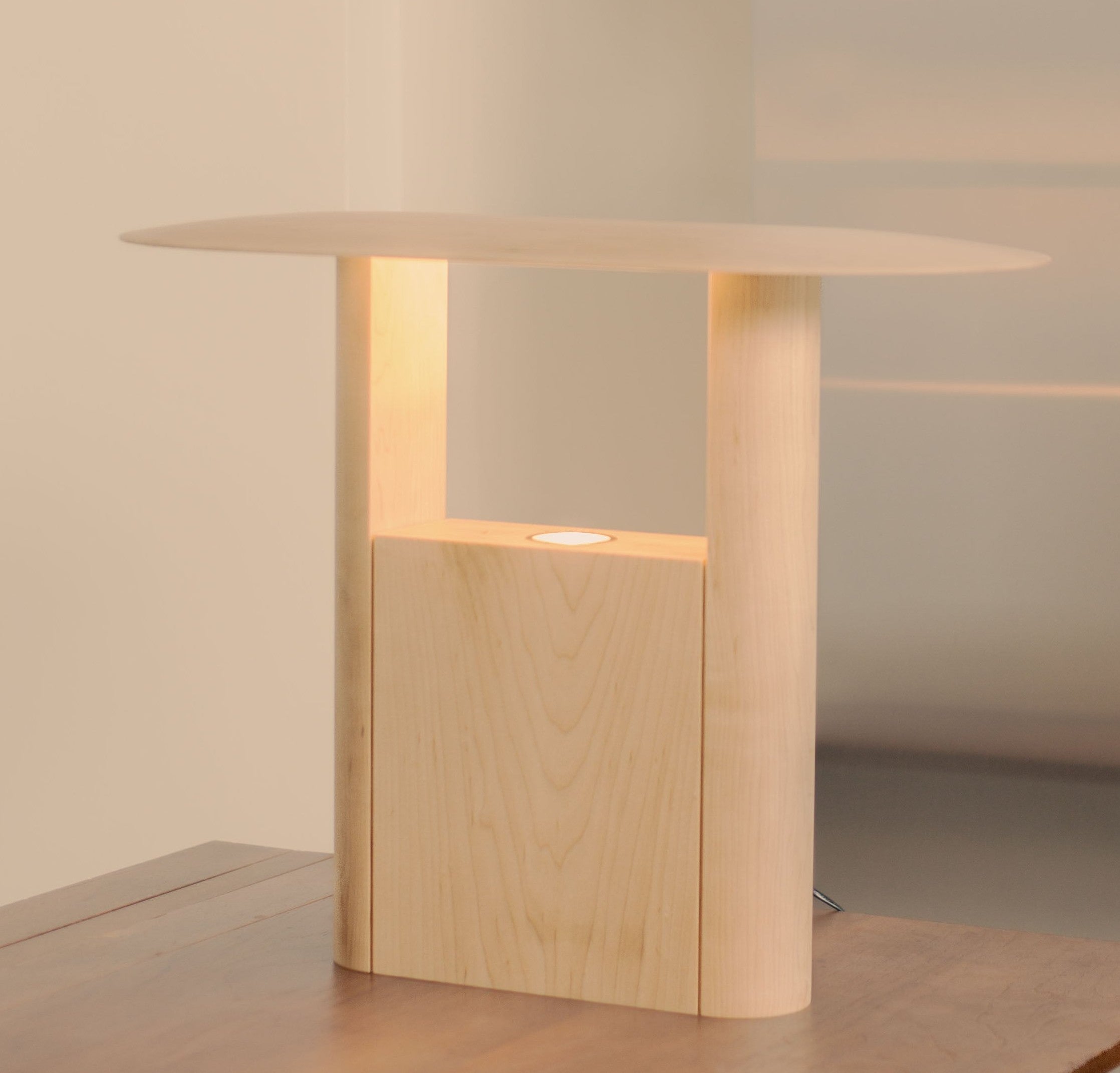 Pagoda Maple Large Lamp by Henry Wilson 3