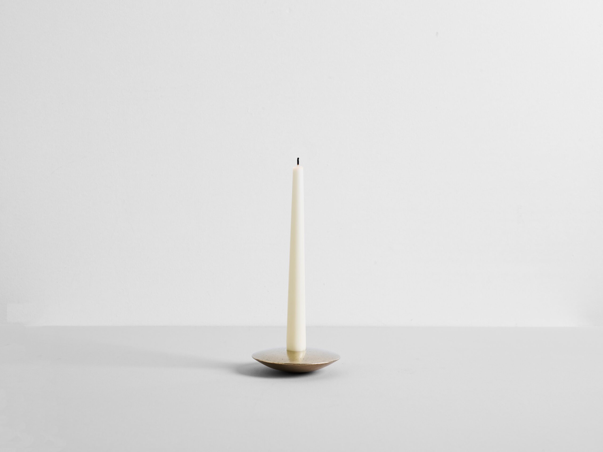 Set of 3 Contemporary Golden Brass Candle Holders by Henry Wilson 5