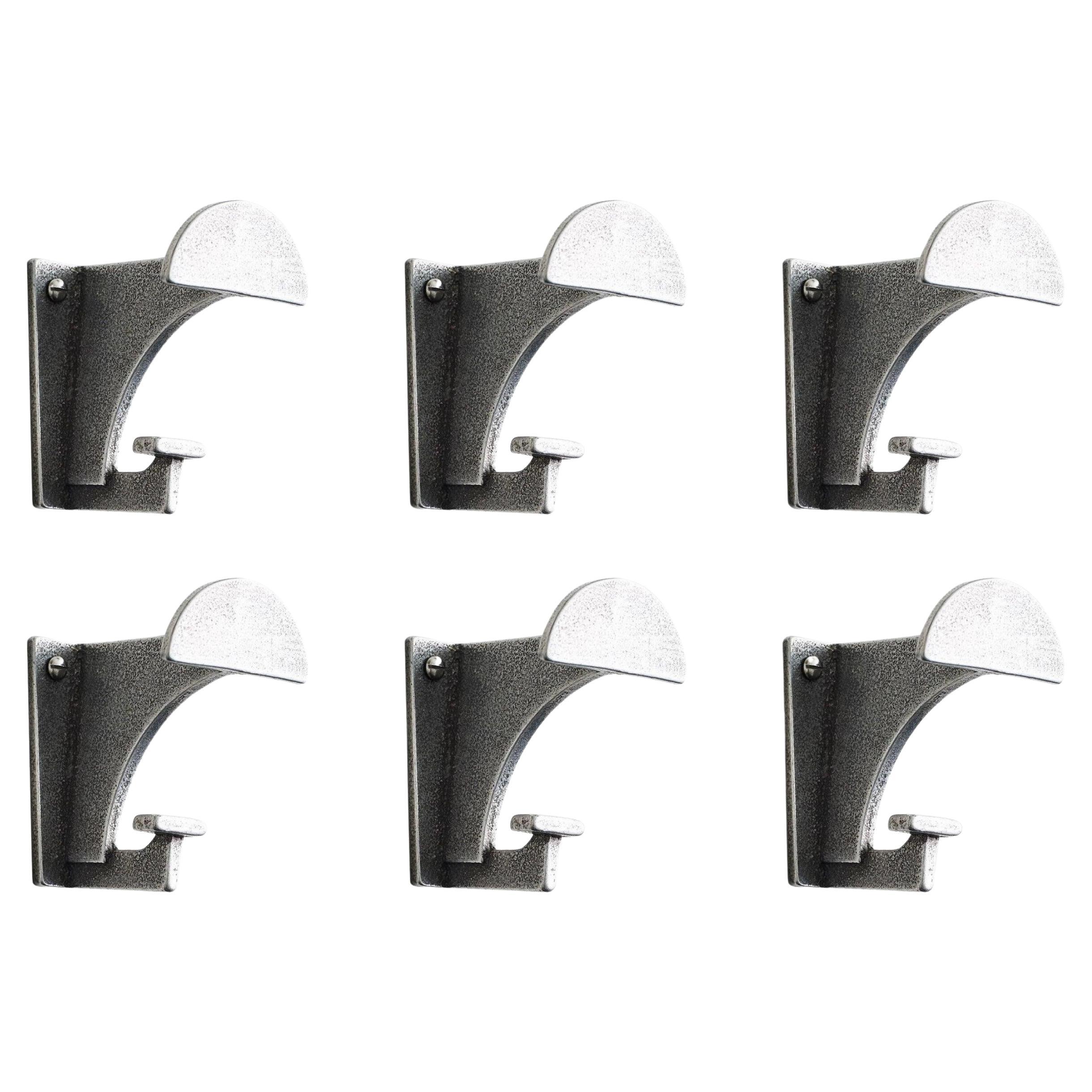 Set of 6 Contemporary Compass Hooks by Henry Wilson Various Finishes 1