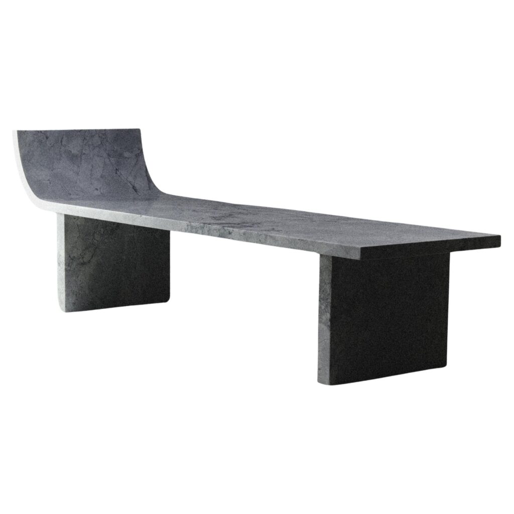 Super White Marble Bench 05 by Atelier Dutre 1