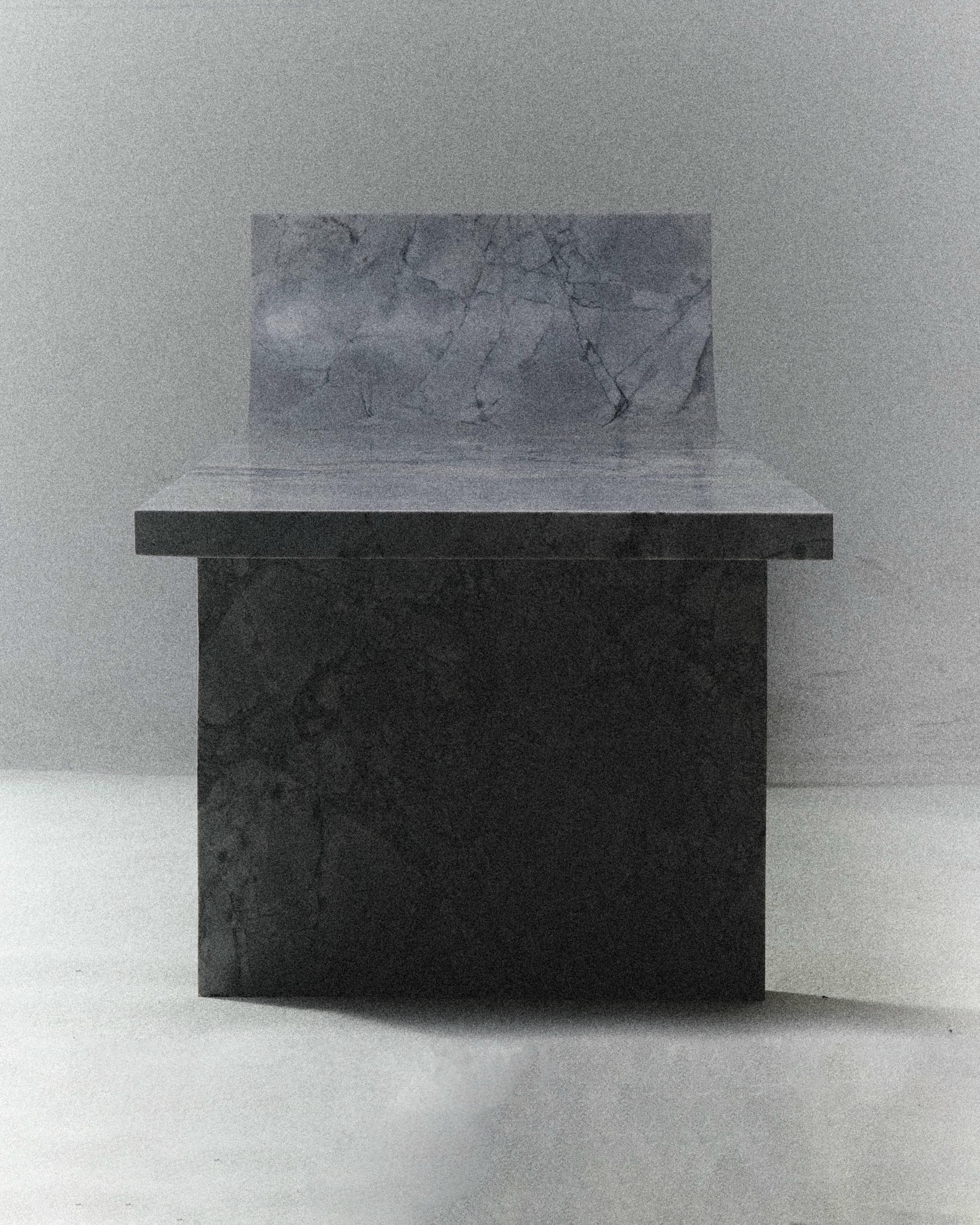 Super White Marble Bench 05 by Atelier Dutre 4