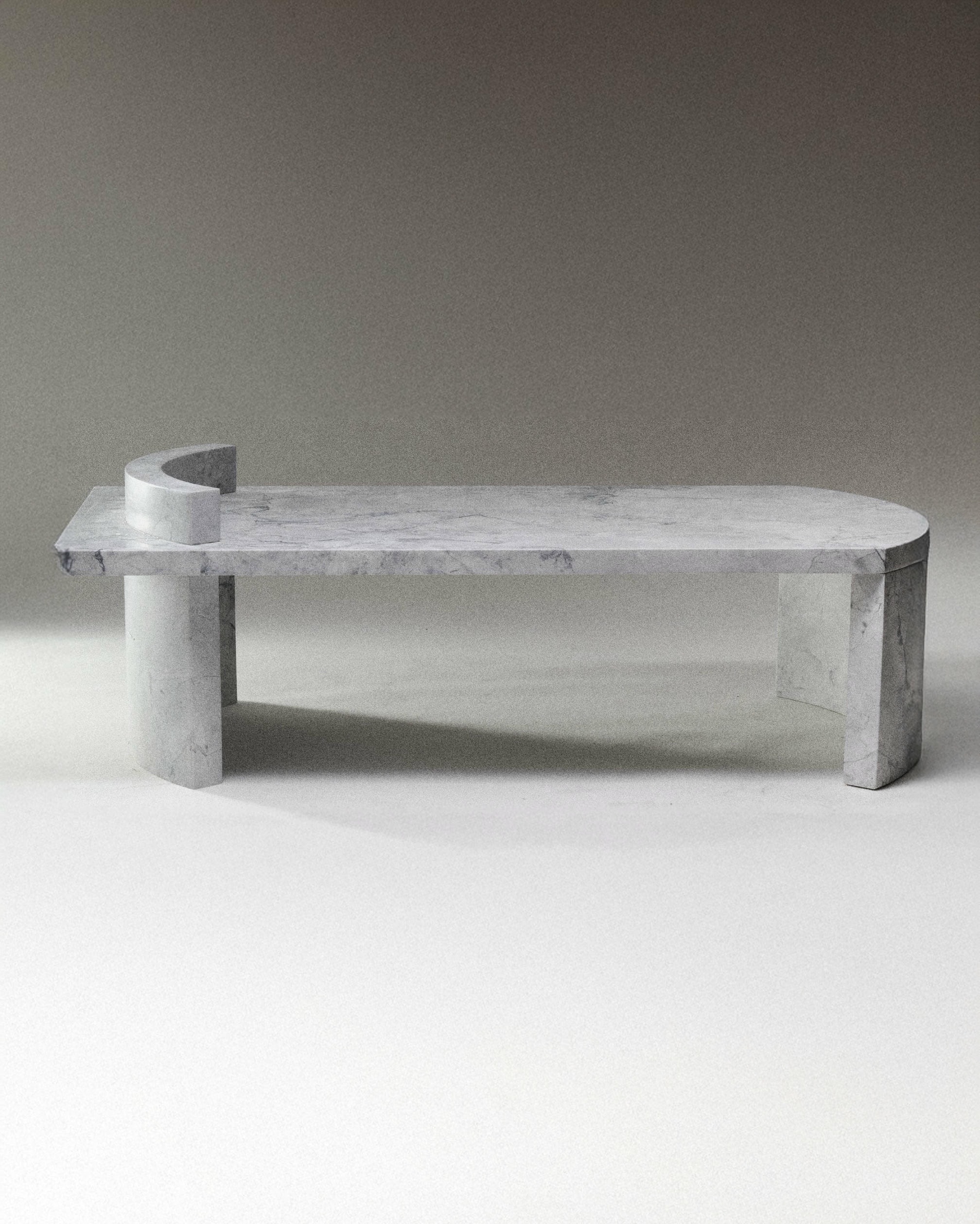 Super White Marble Coffee Table 01 by Atelier Dutre 2