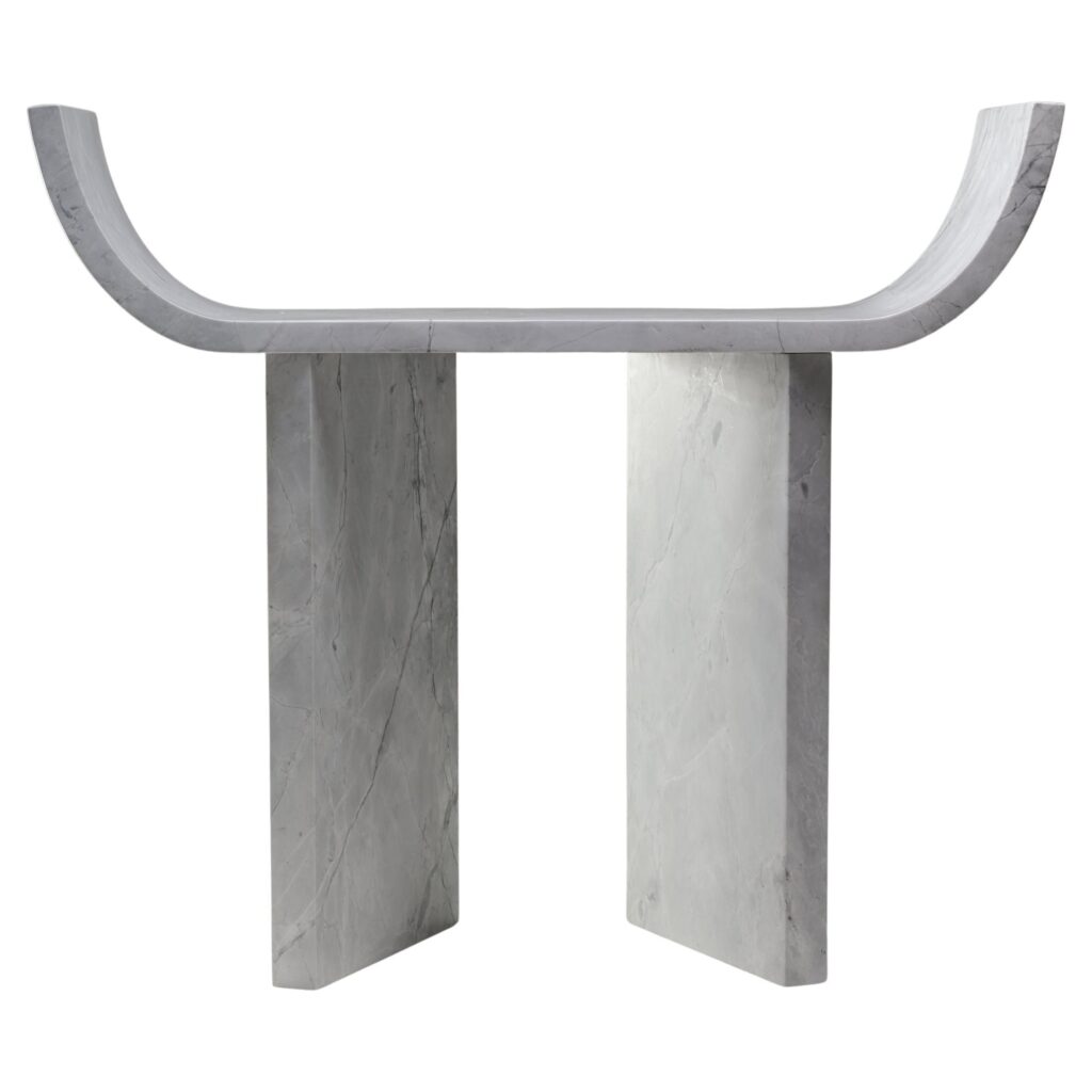 Super White Marble Console Table 03 by Atelier Dutre 1