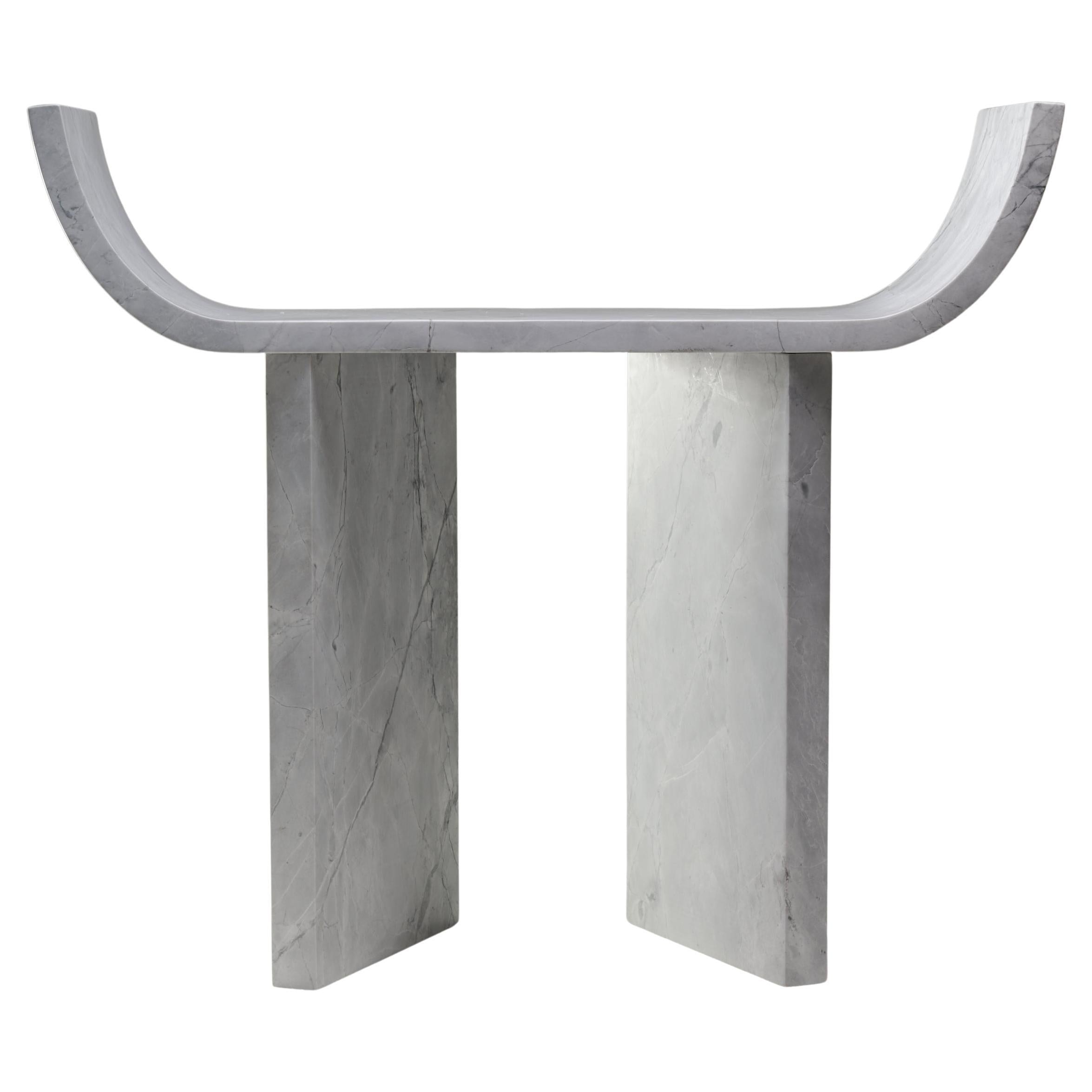 Super White Marble Console Table 03 by Atelier Dutre 1