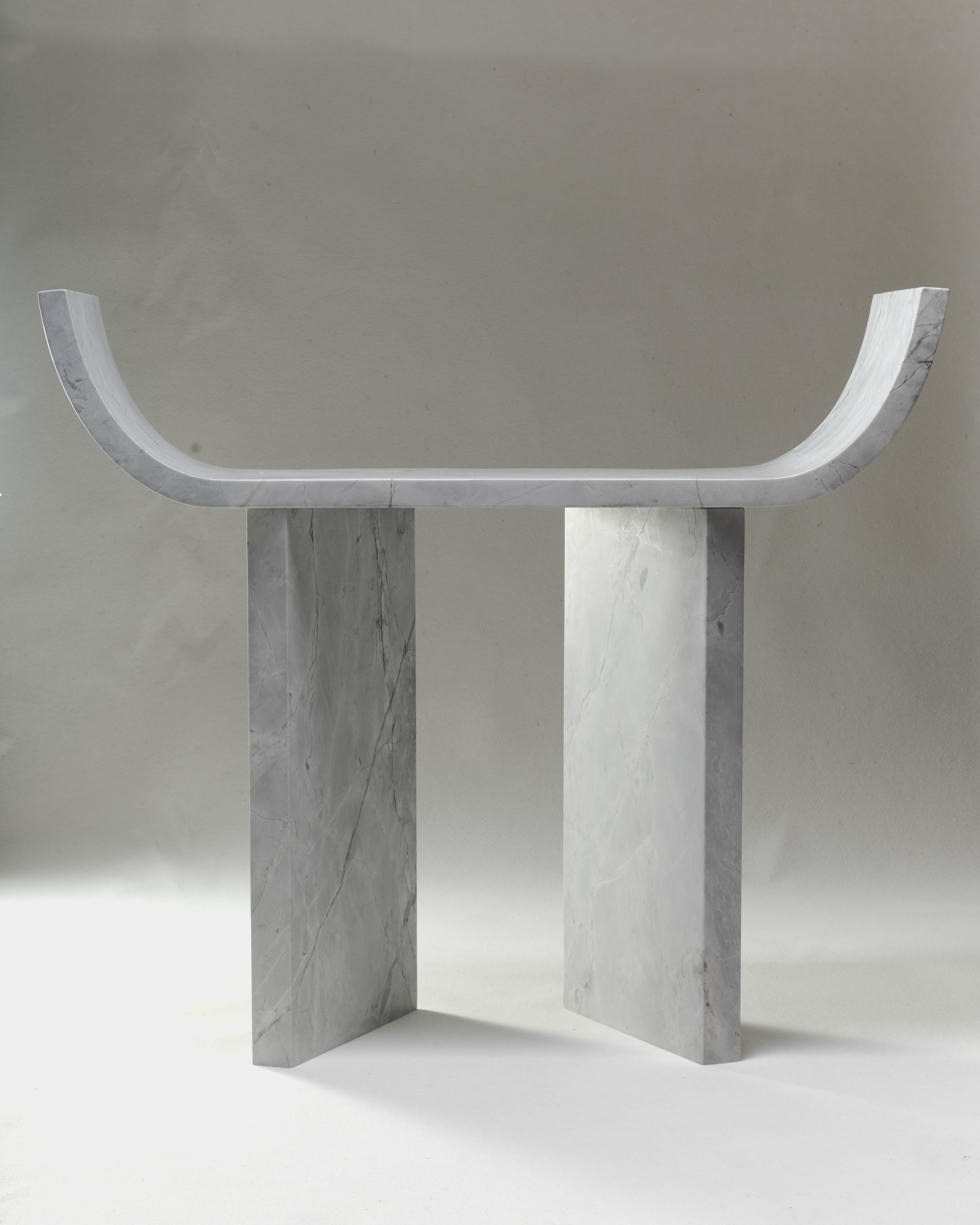 Super White Marble Console Table 03 by Atelier Dutre 2