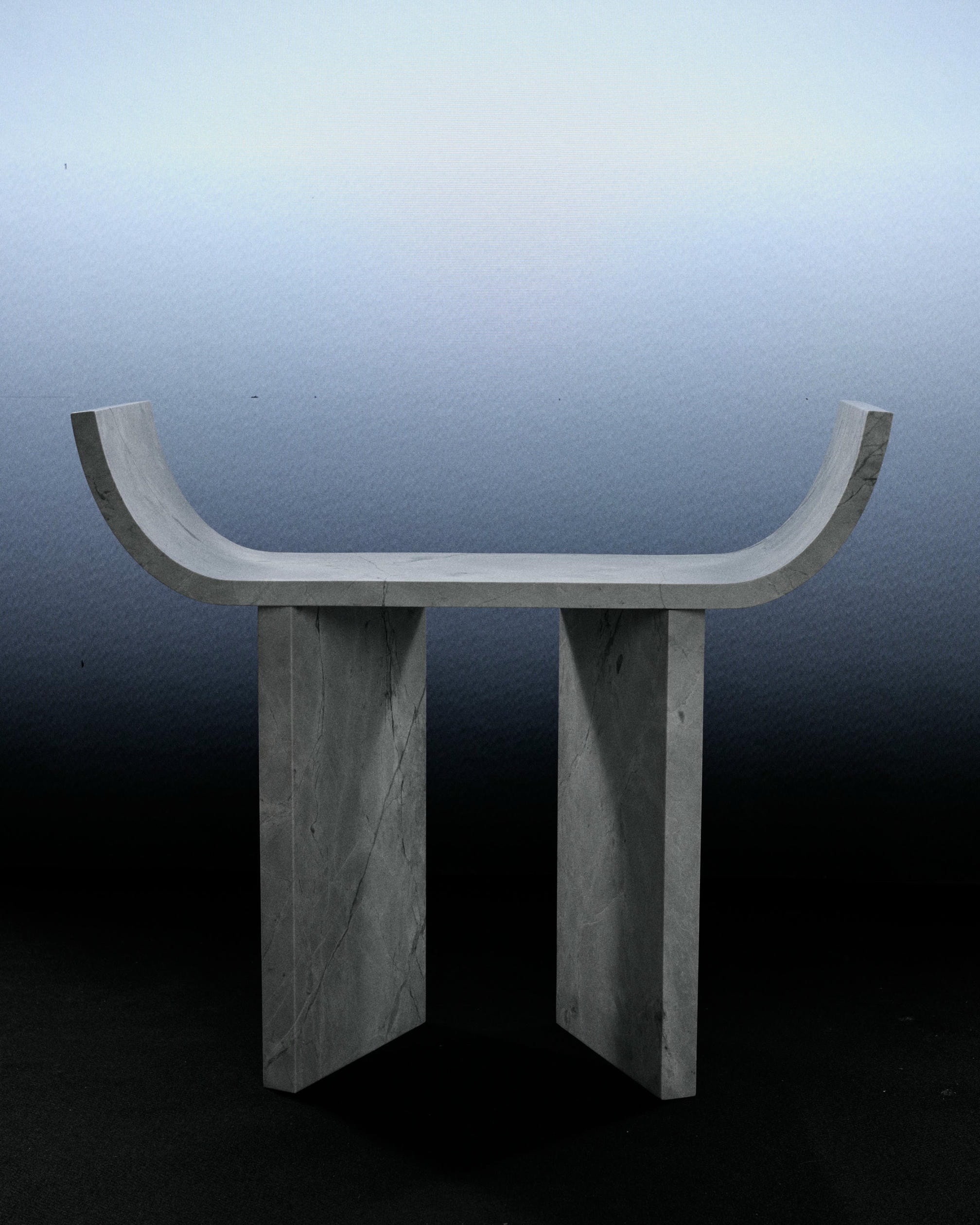 Super White Marble Console Table 03 by Atelier Dutre 3