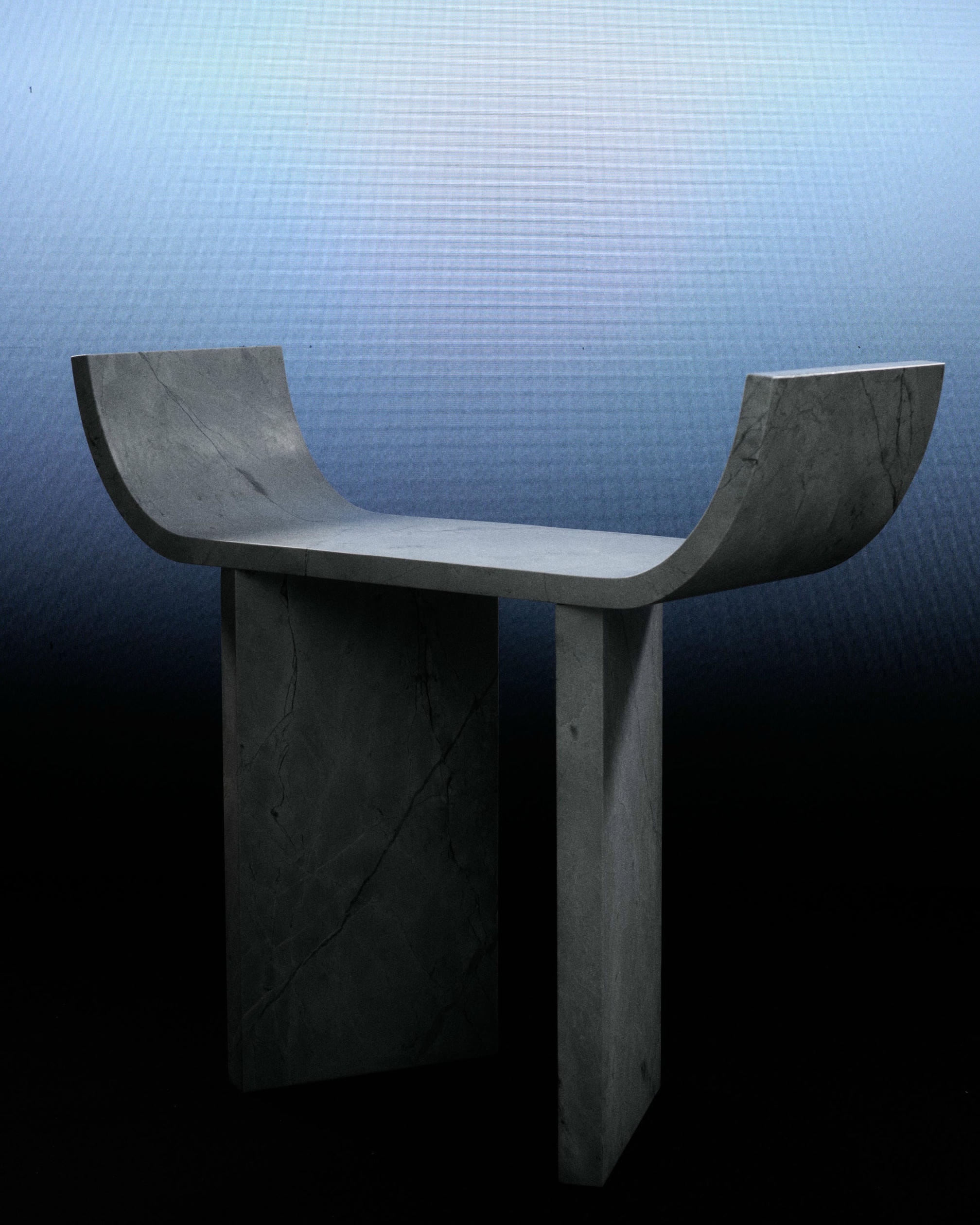 Super White Marble Console Table 03 by Atelier Dutre 4