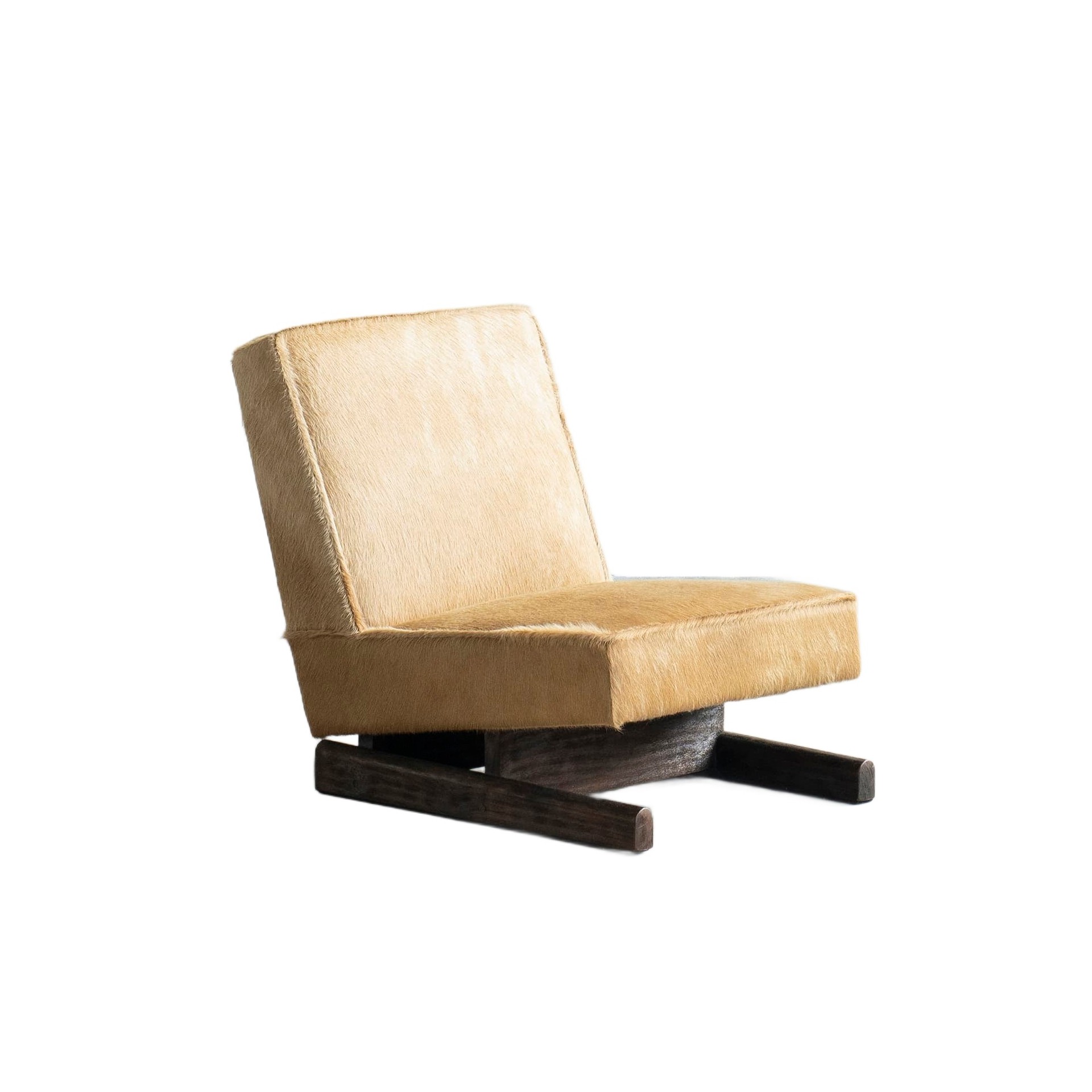 Ut 01 Cowhide and Walnut Sofa by Sing Chan 1