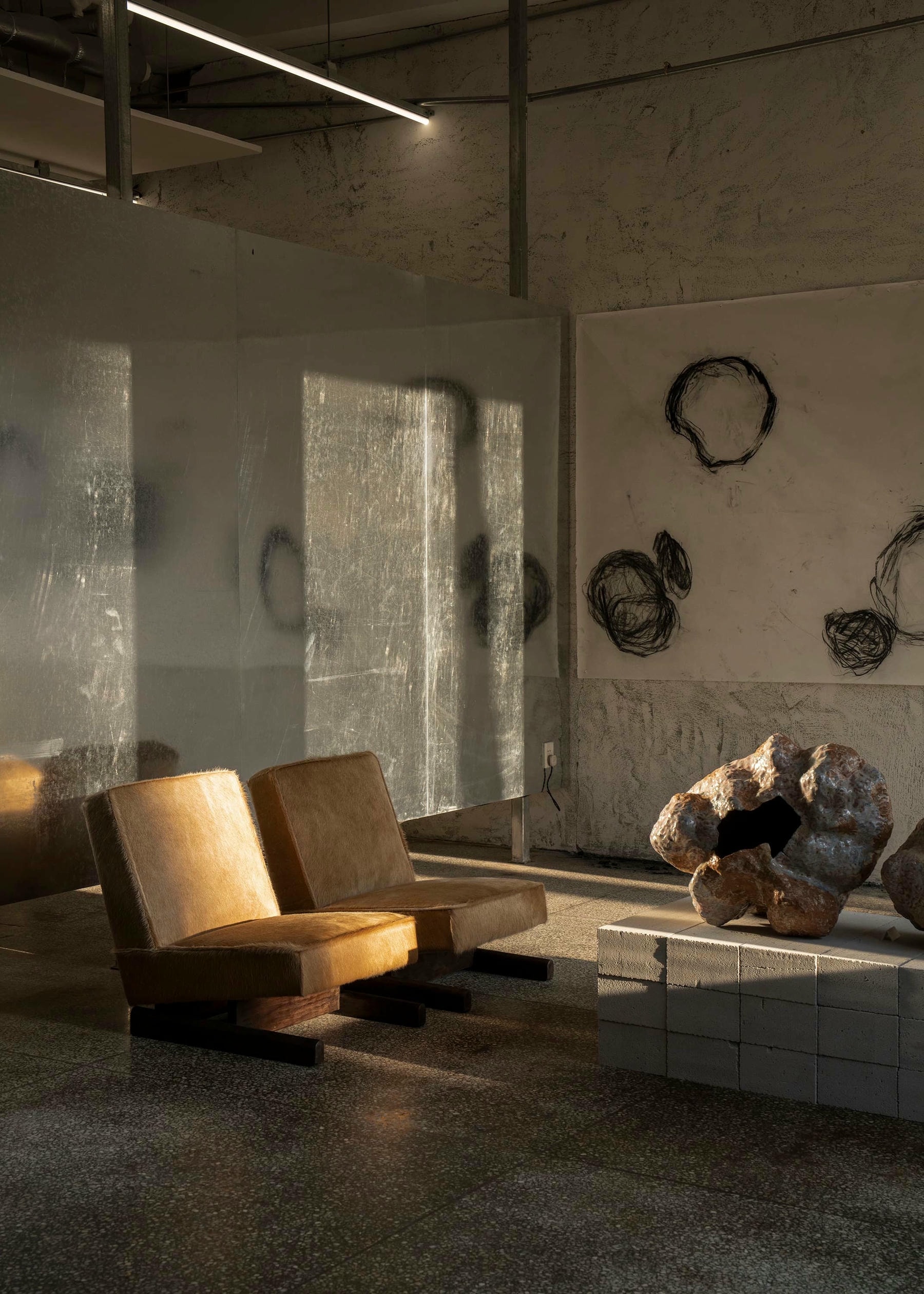 Ut 01 Cowhide and Walnut Sofa by Sing Chan 13